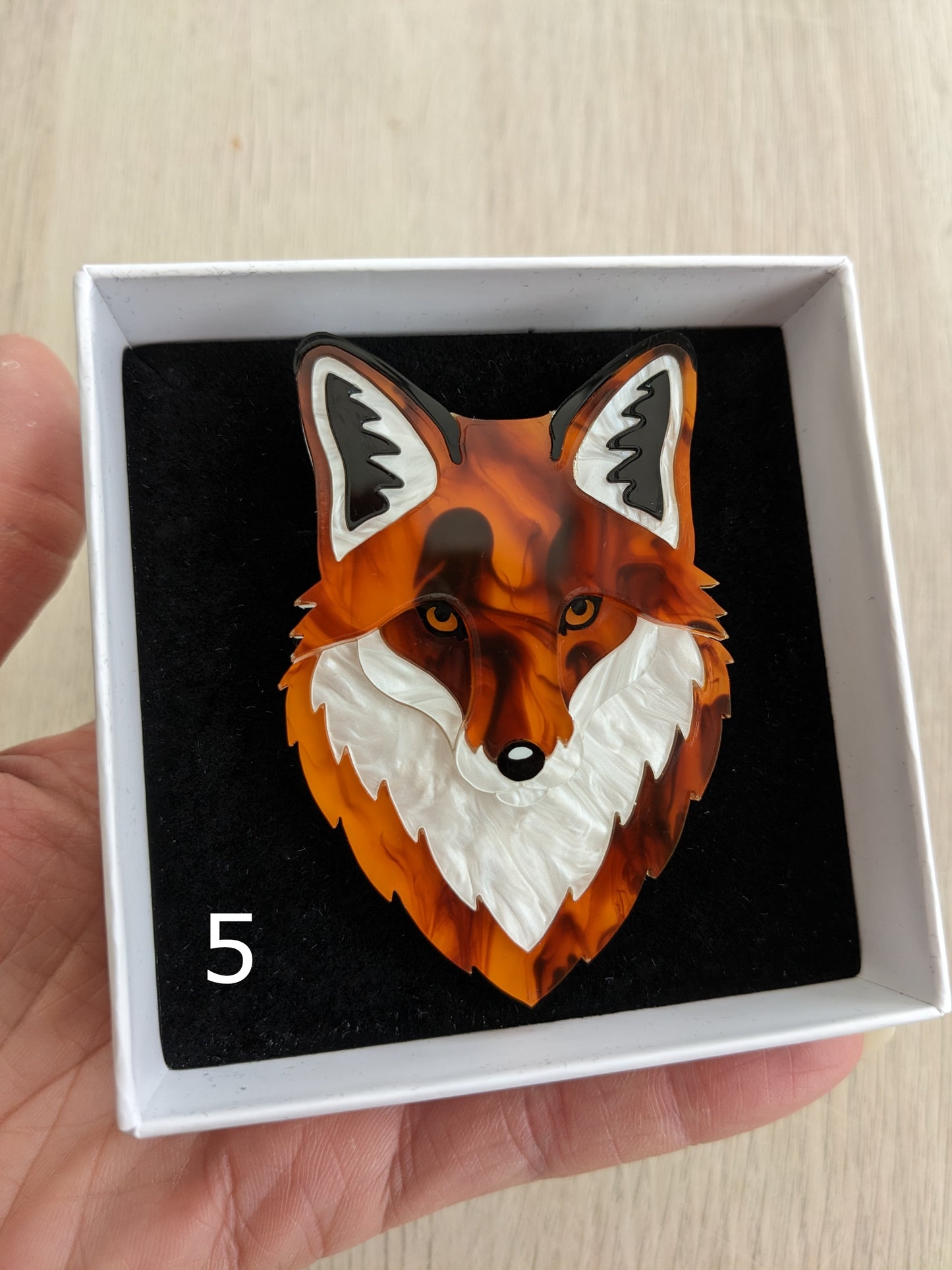 Fox Brooch - 'Autumn'