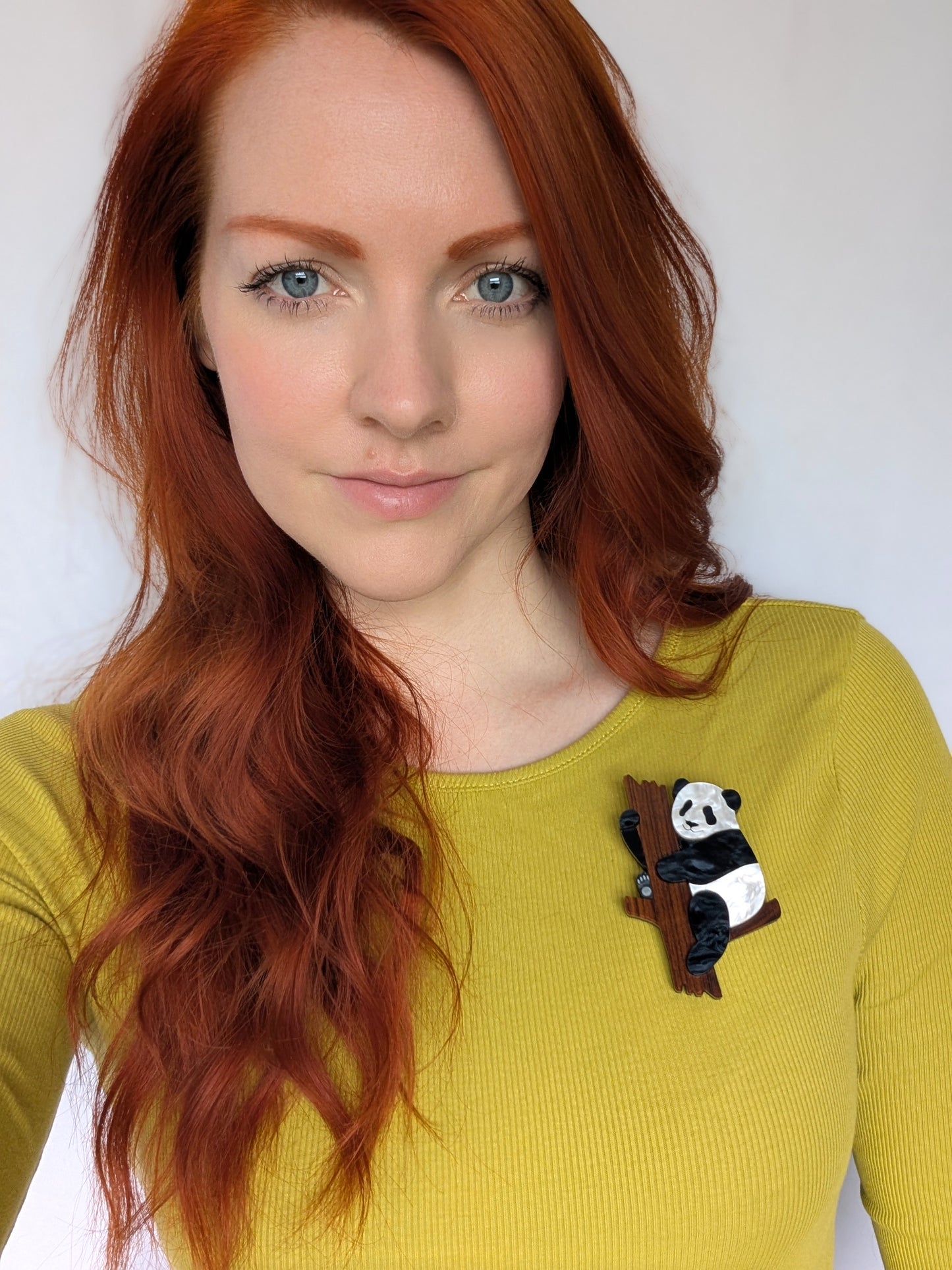 *NEW* PRE ORDER Panda Tree Brooch PEARL MARBLE
