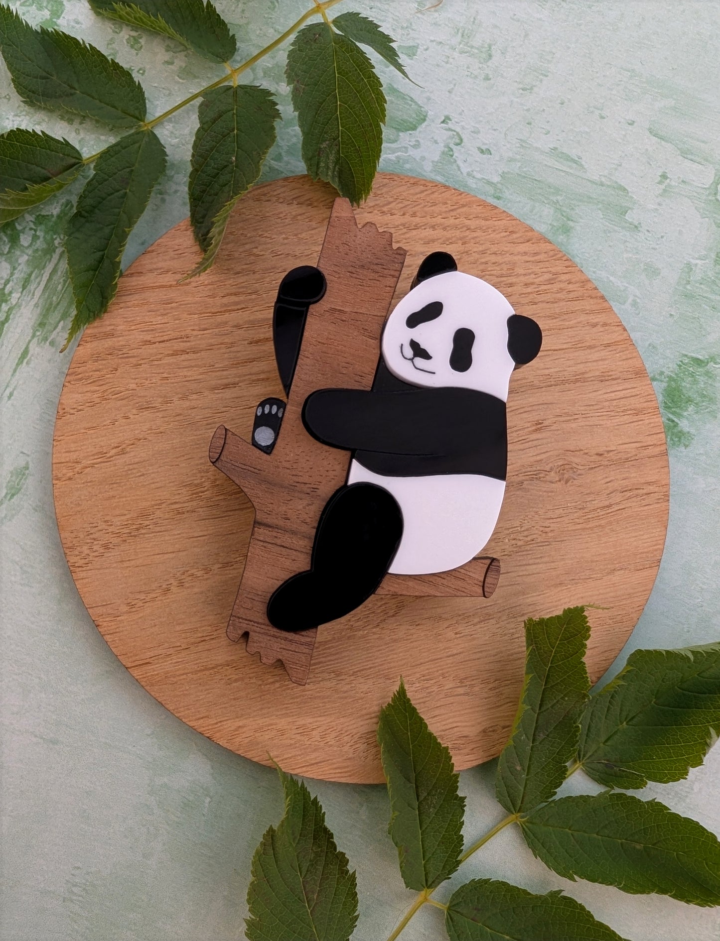 *NEW* PRE ORDER Panda Tree Brooch ORIGINAL PLAIN