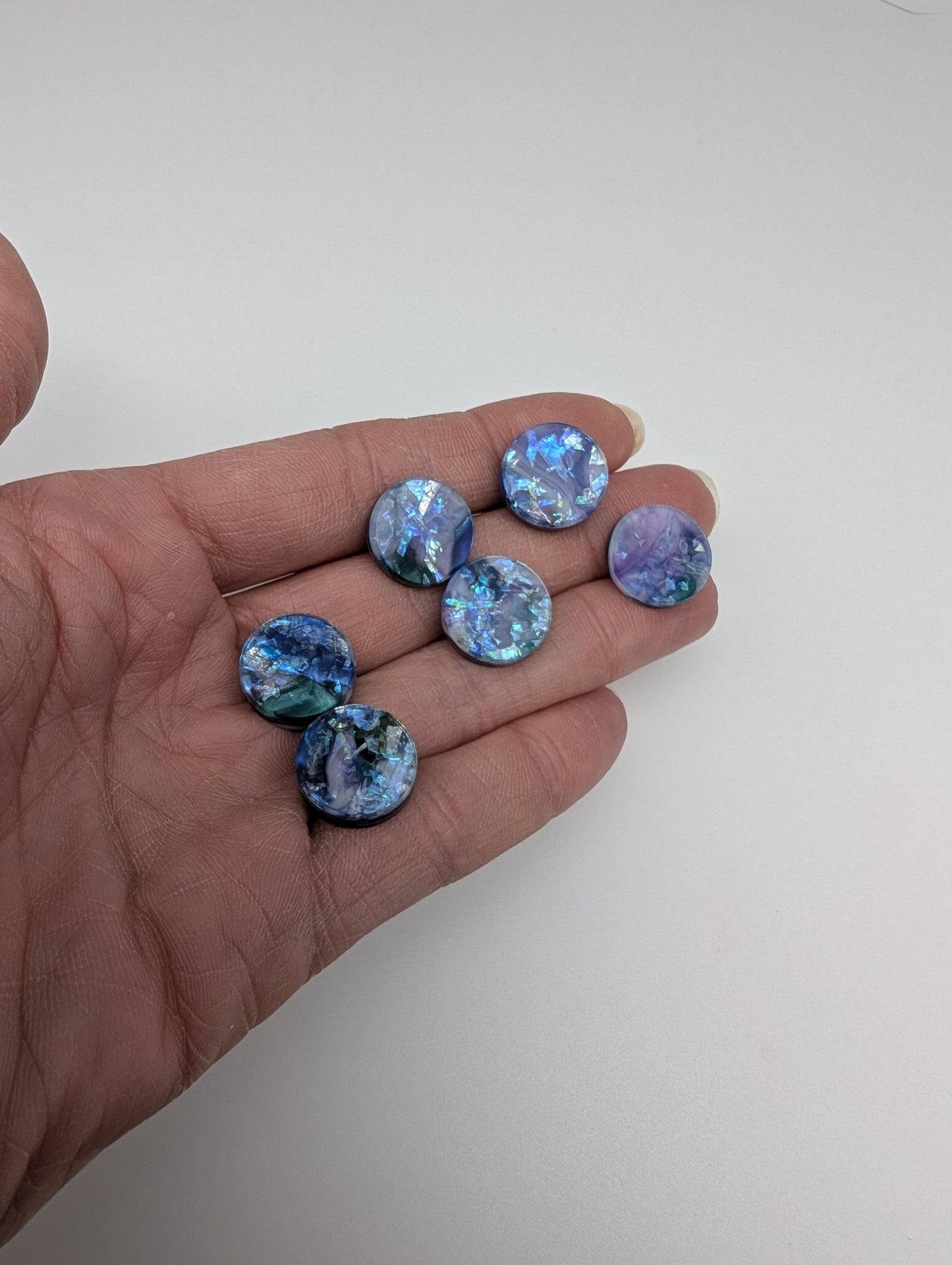PRE ORDER Recycled Purple/Teal/Blue Studs (matches butterfly brooch and necklace)