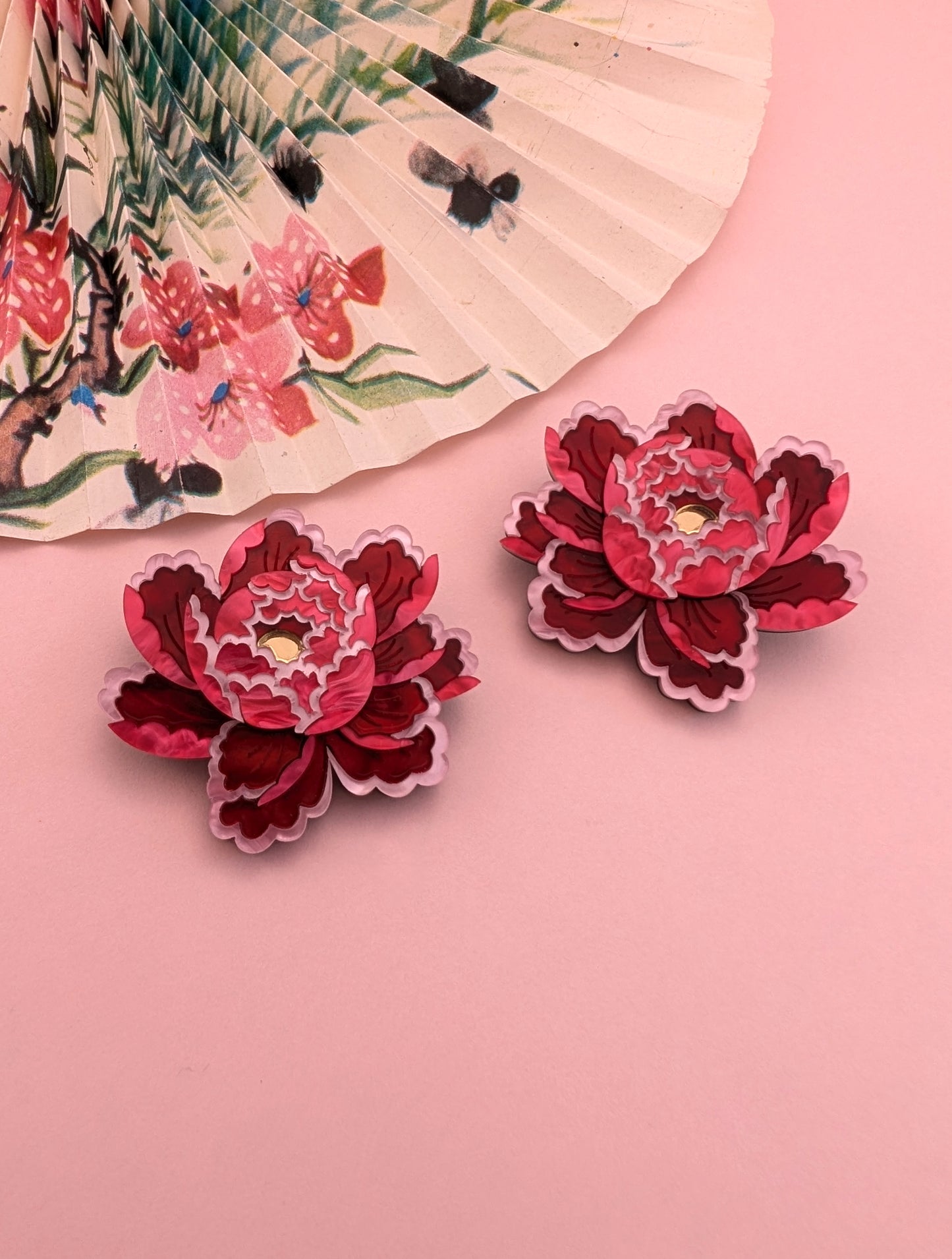 PRE ORDER Mini Floral Brooches, 3 Colours! Ask for frosted yellow centres via the basket notes!