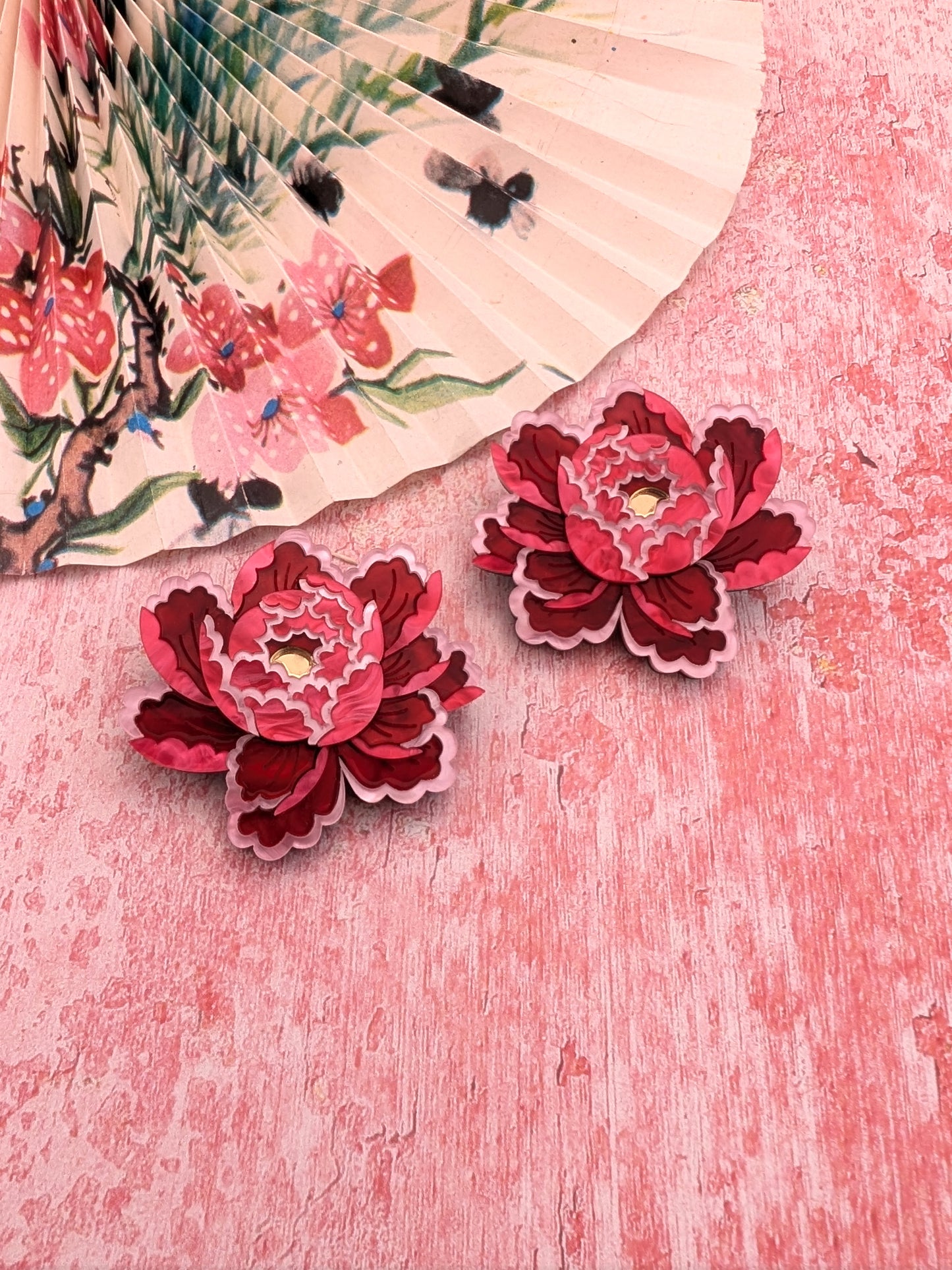 PRE ORDER Mini Floral Brooches, 3 Colours! Ask for frosted yellow centres via the basket notes!