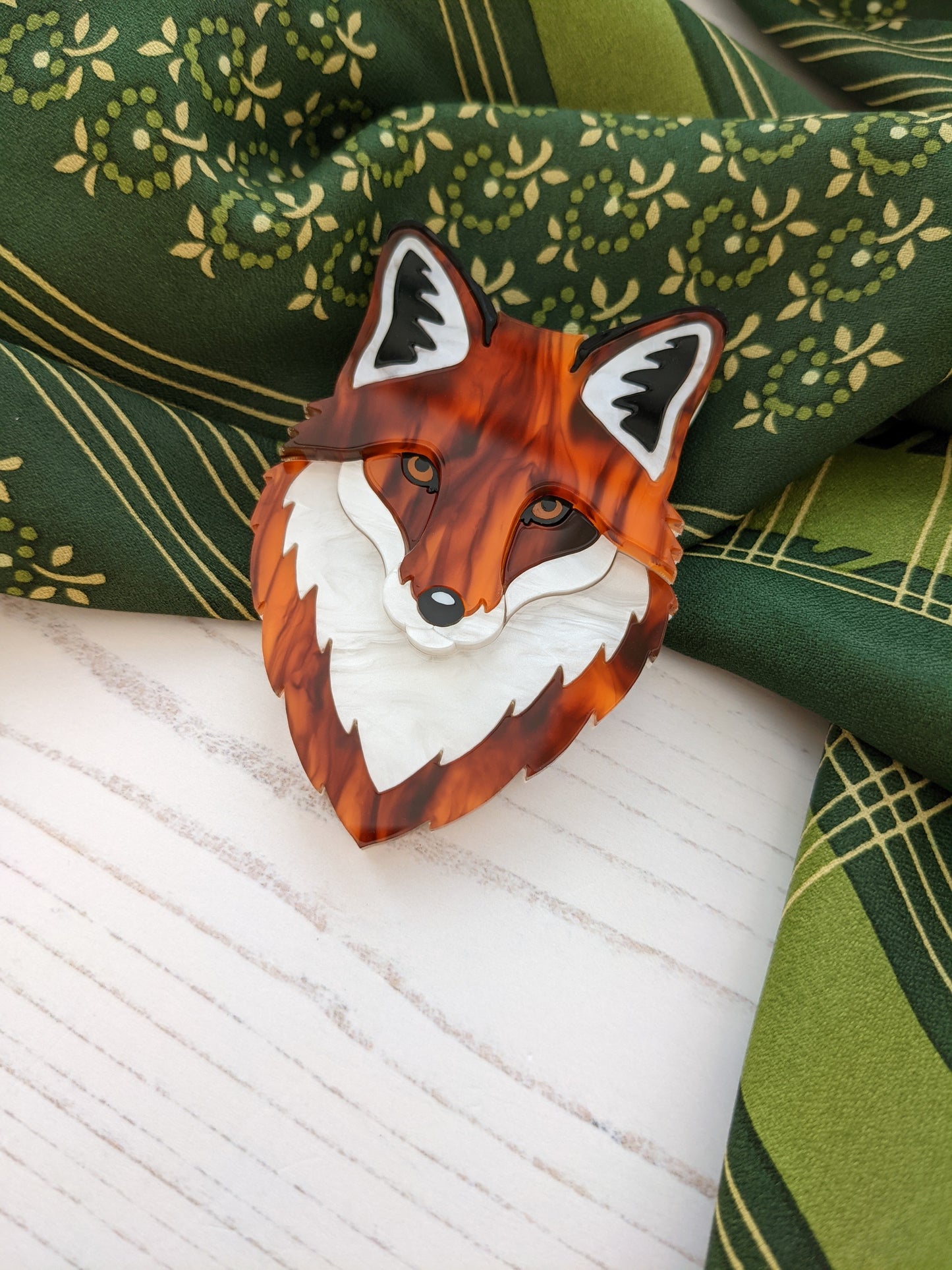 Fox Brooch - 'Autumn'