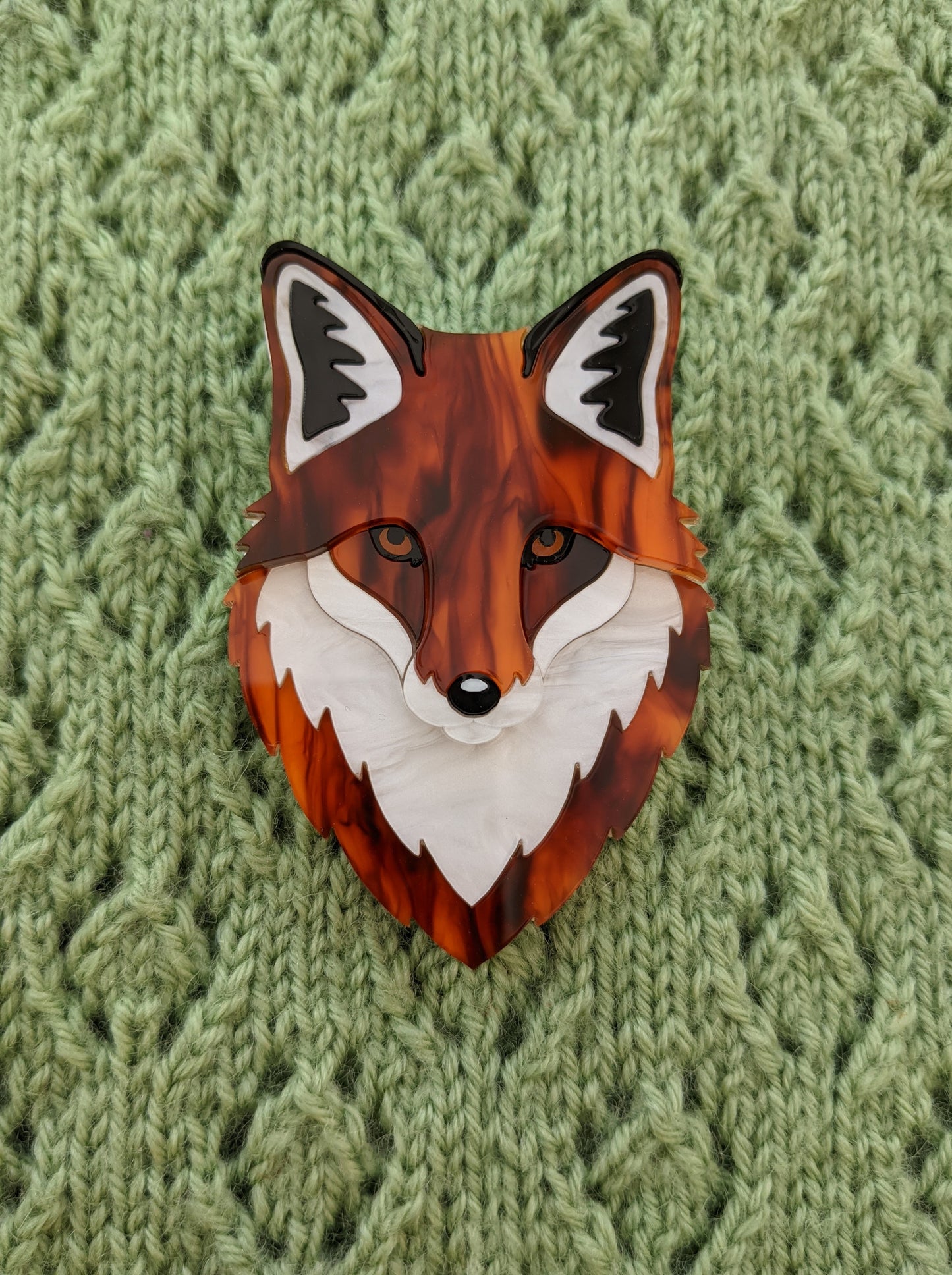 Fox Brooch - 'Autumn'
