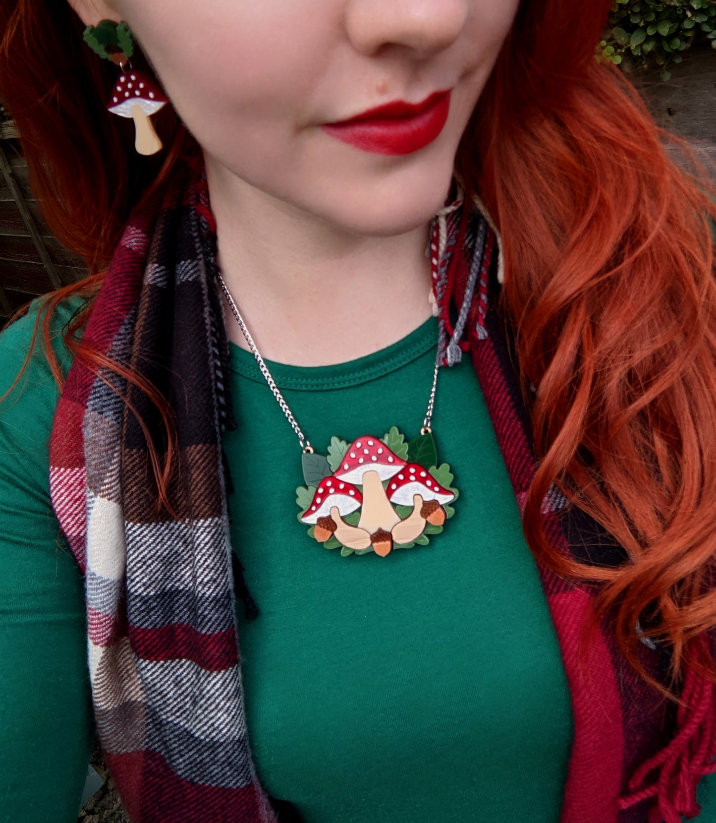 Toadstool Earrings - Woodland