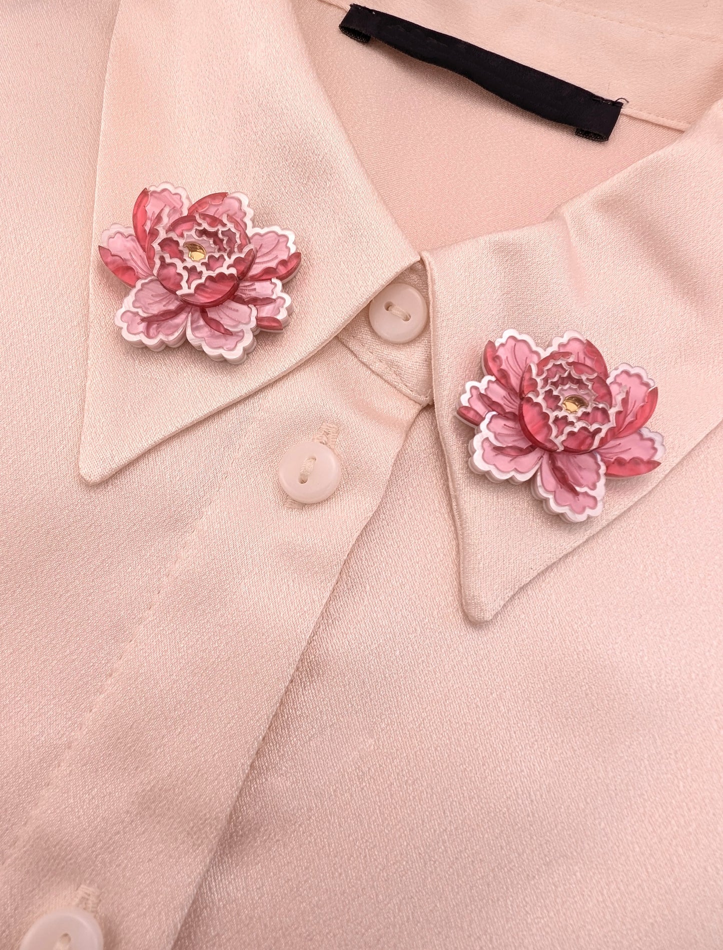 PRE ORDER Mini Floral Brooches, 3 Colours! Ask for frosted yellow centres via the basket notes!