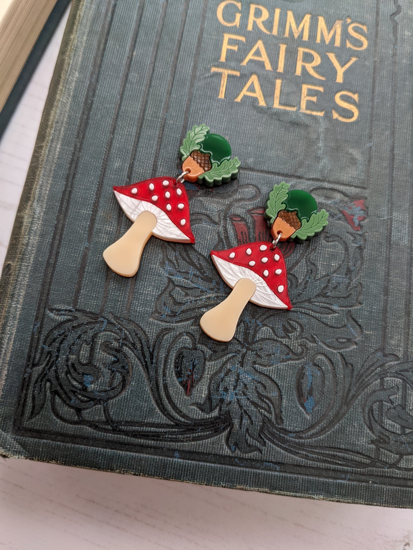 Toadstool Earrings - Woodland