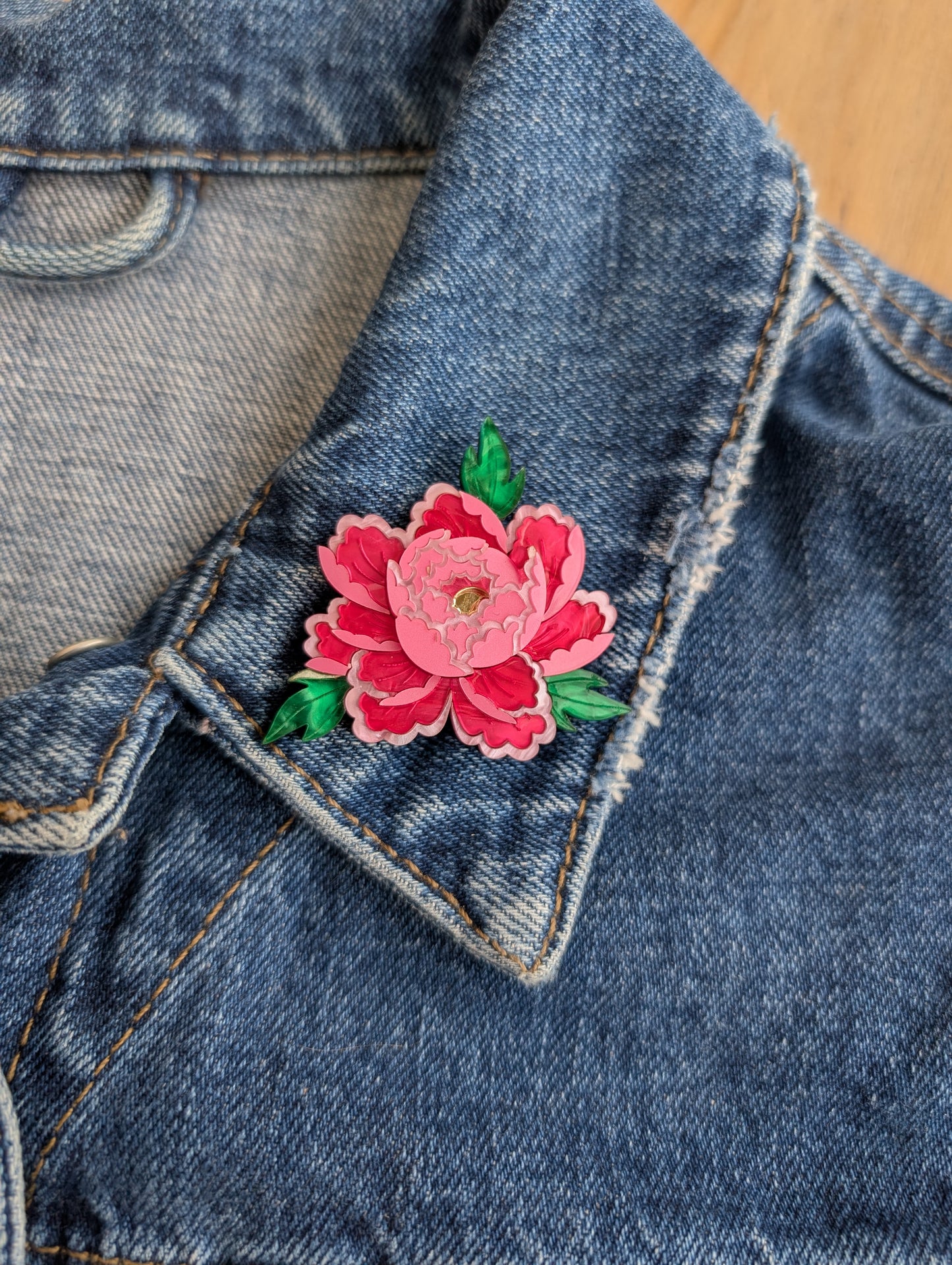 PRE ORDER Mini Floral Brooches, 3 Colours! Ask for frosted yellow centres via the basket notes!
