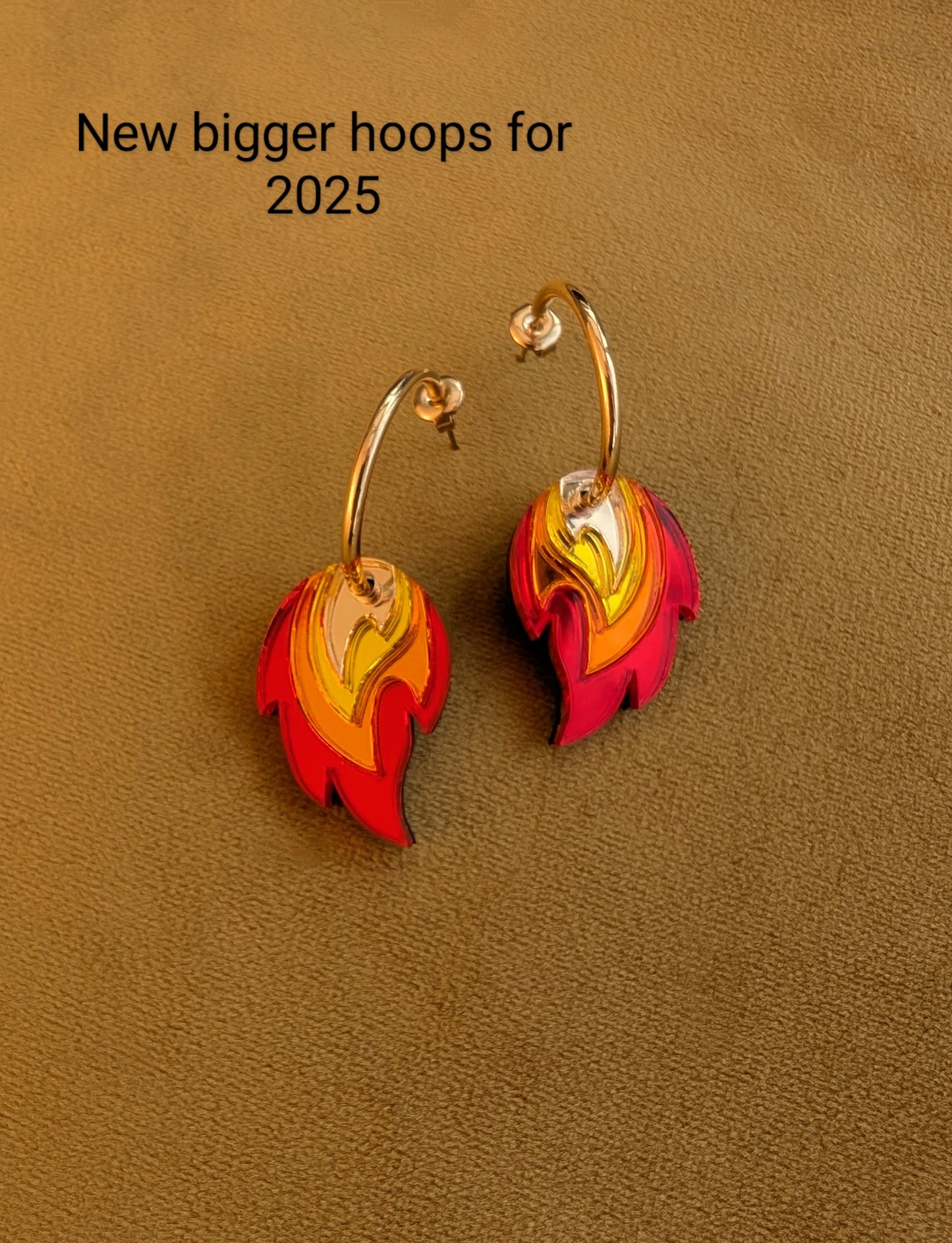 PRE ORDER Flame Hoop Earrings