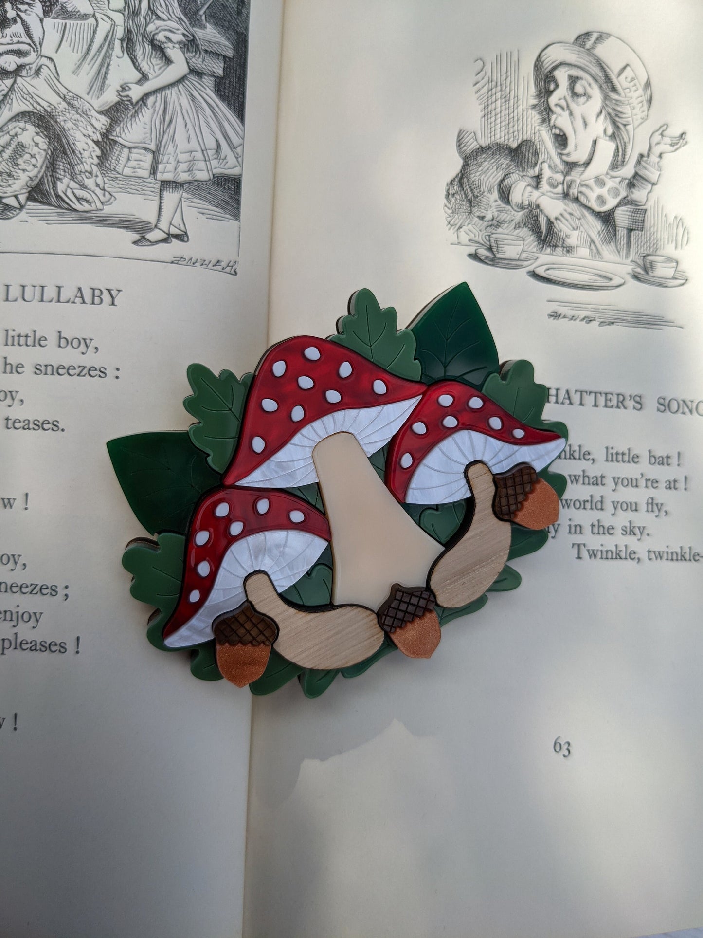 Toadstool Brooch -Woodland