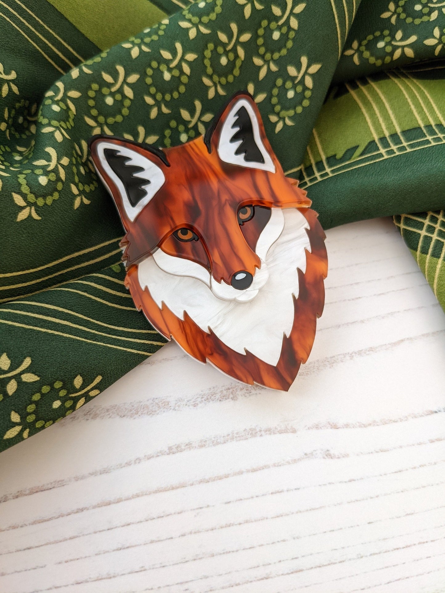 Fox Brooch - 'Autumn'