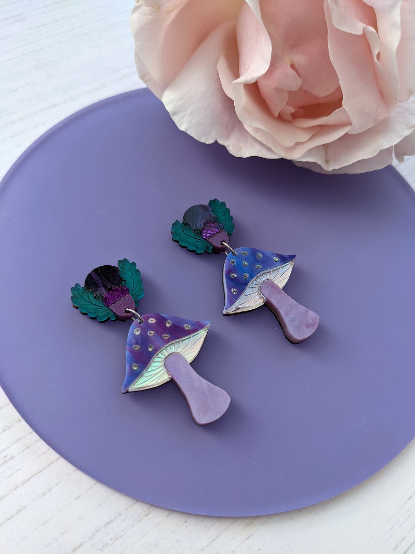 PRE ORDER Mushrooms Earrings - Aurora