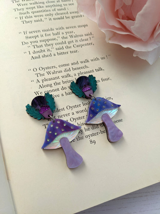 PRE ORDER Mushrooms Earrings - Aurora