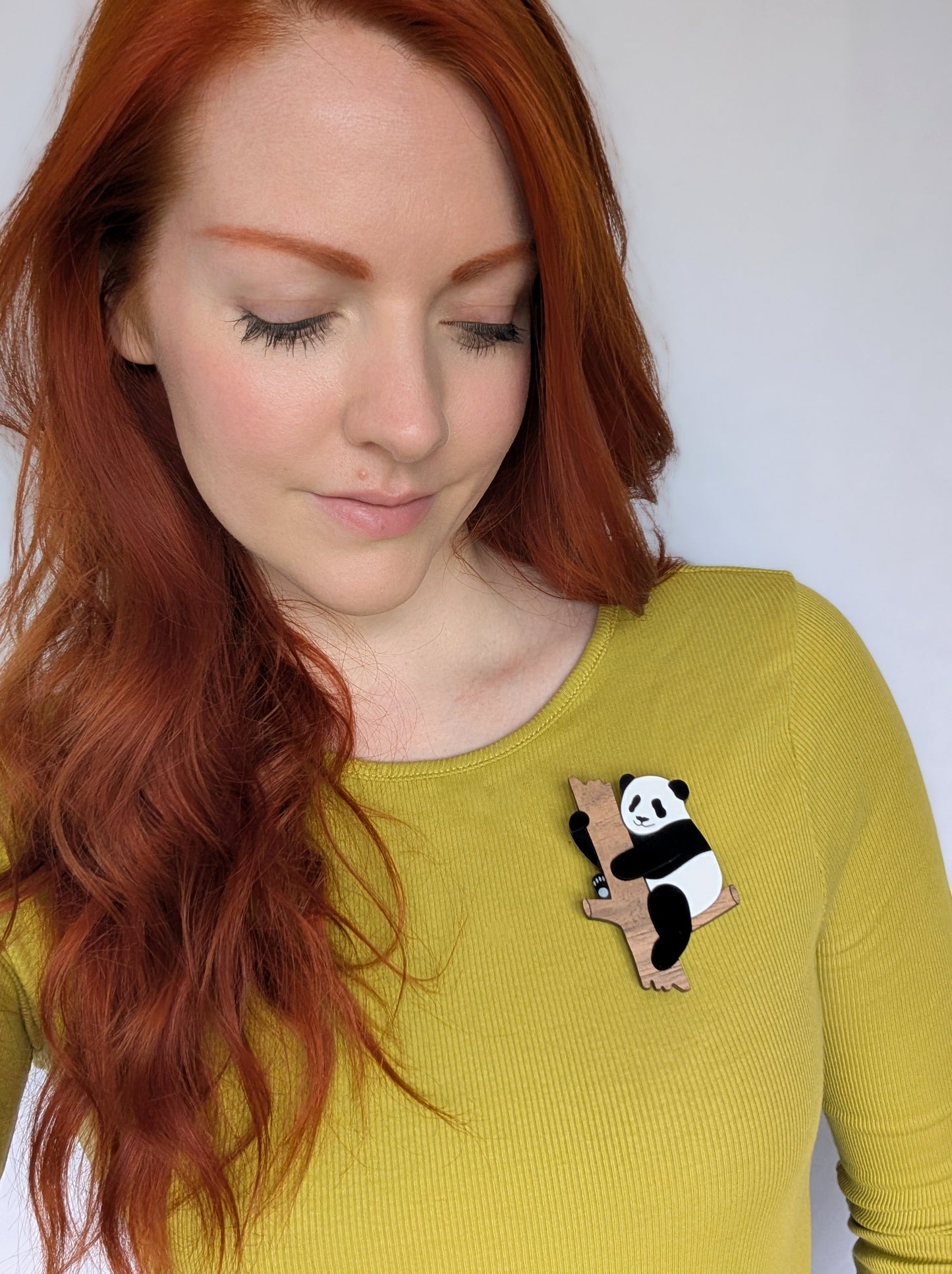 *NEW* PRE ORDER Panda Tree Brooch ORIGINAL PLAIN
