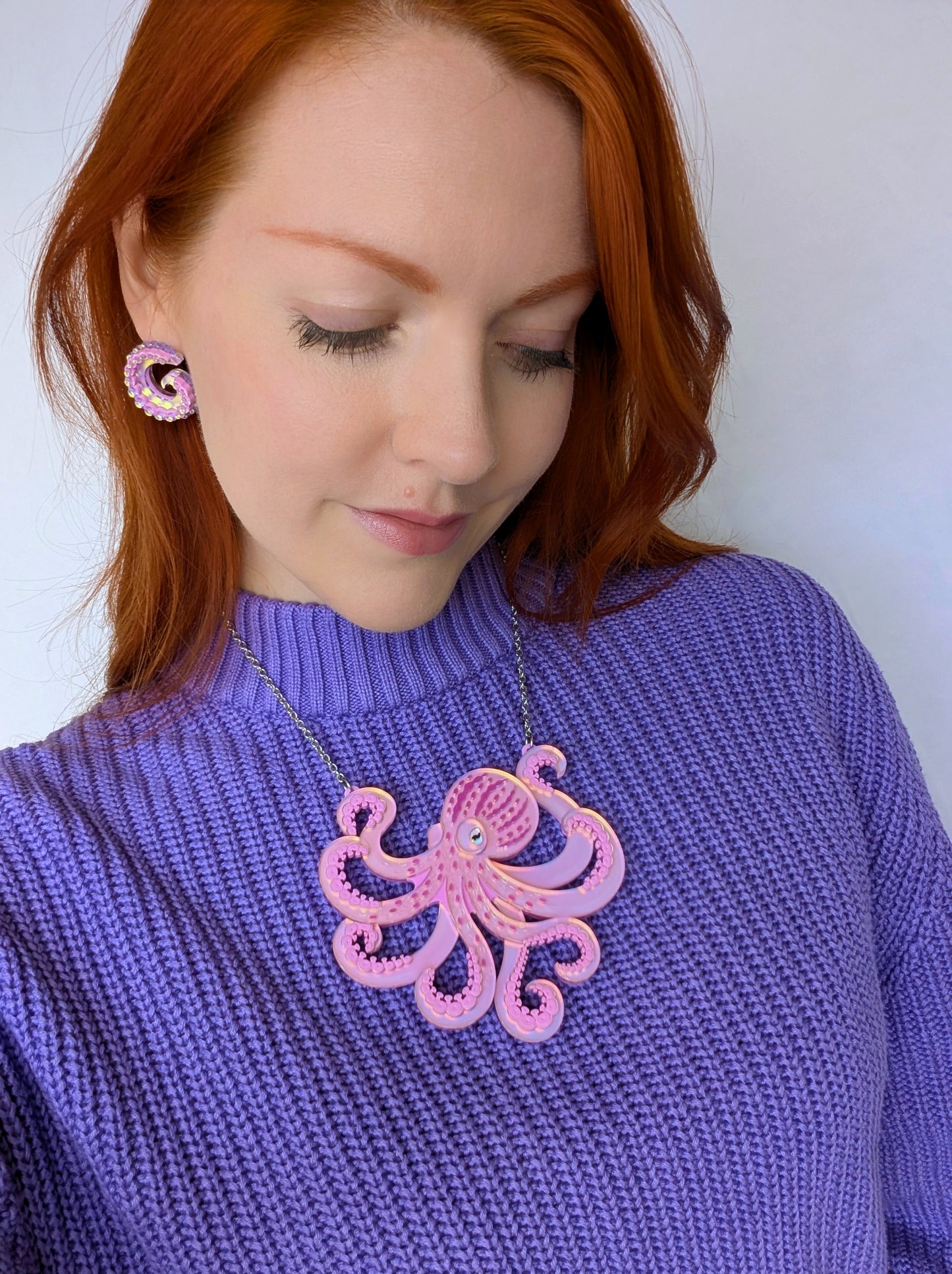 PRE ORDER Tentacurl Stud Earrings LILAC