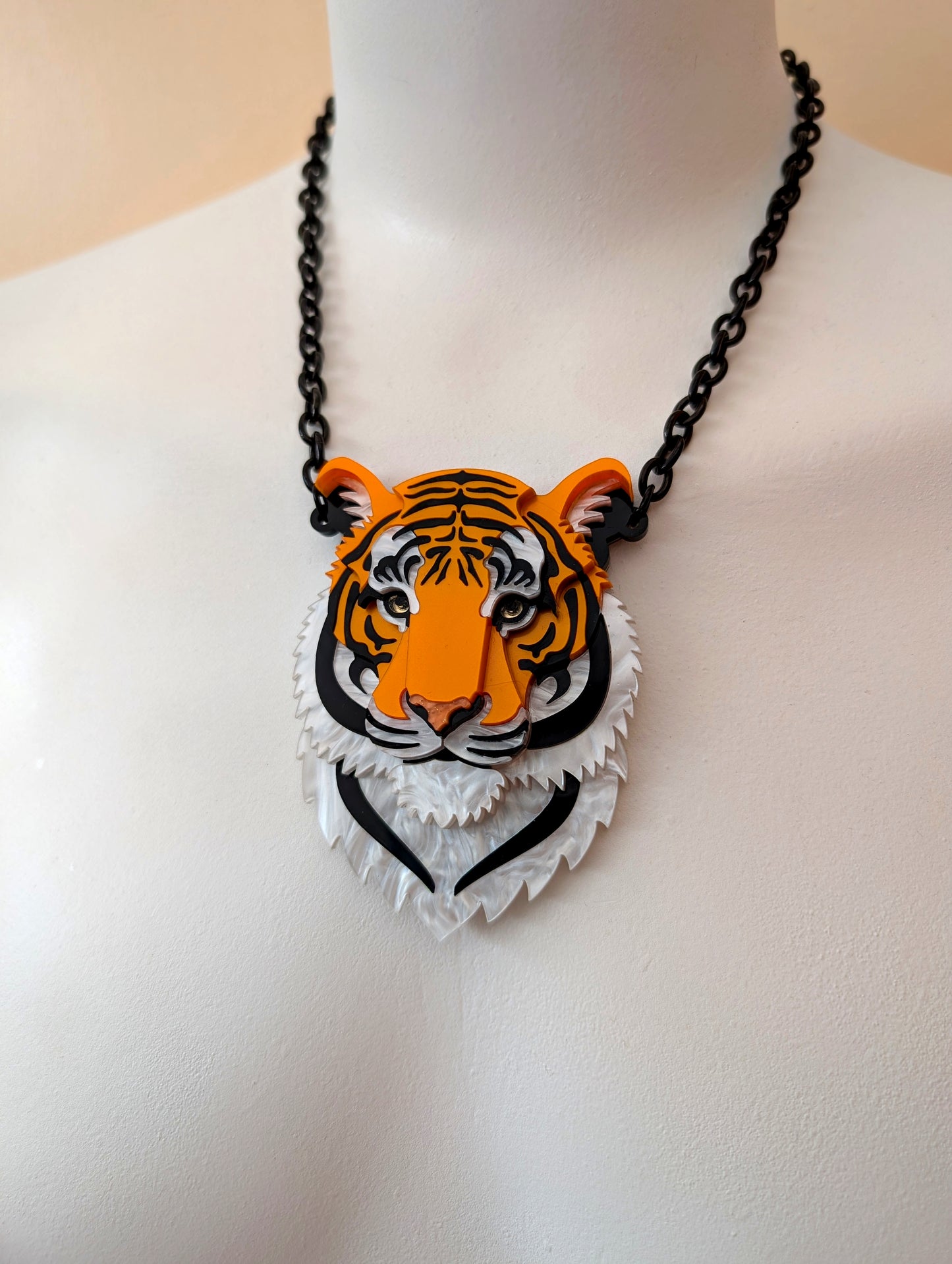 PRE ORDER Small Tiger Necklace 2026 (Metallic Orange)