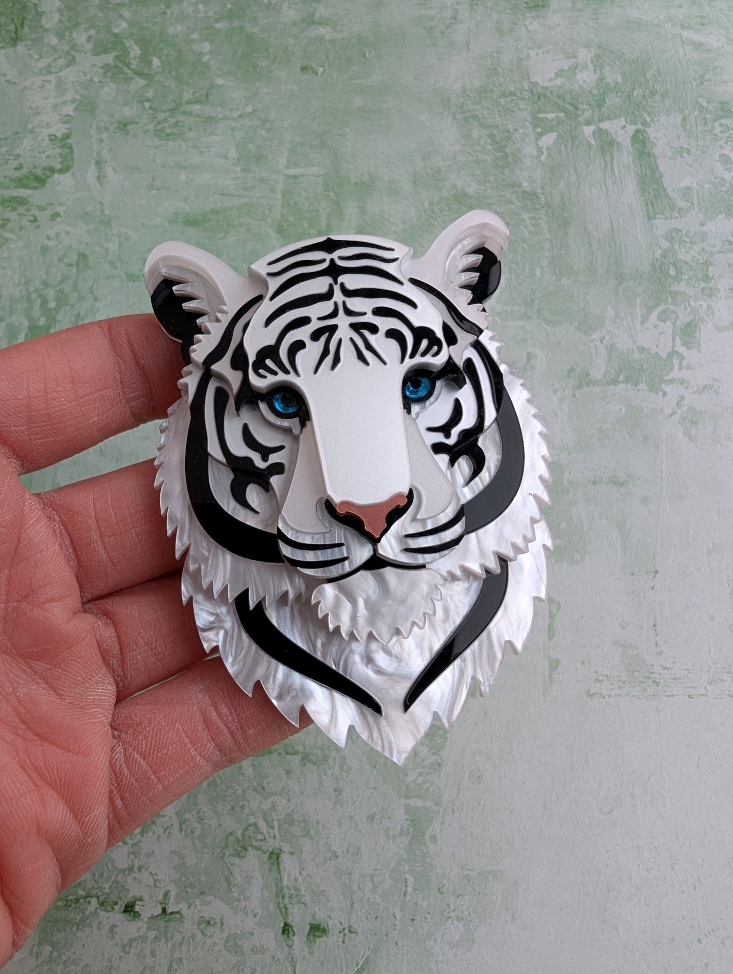 PRE ORDER Statement Tiger Brooch 2026 (White)