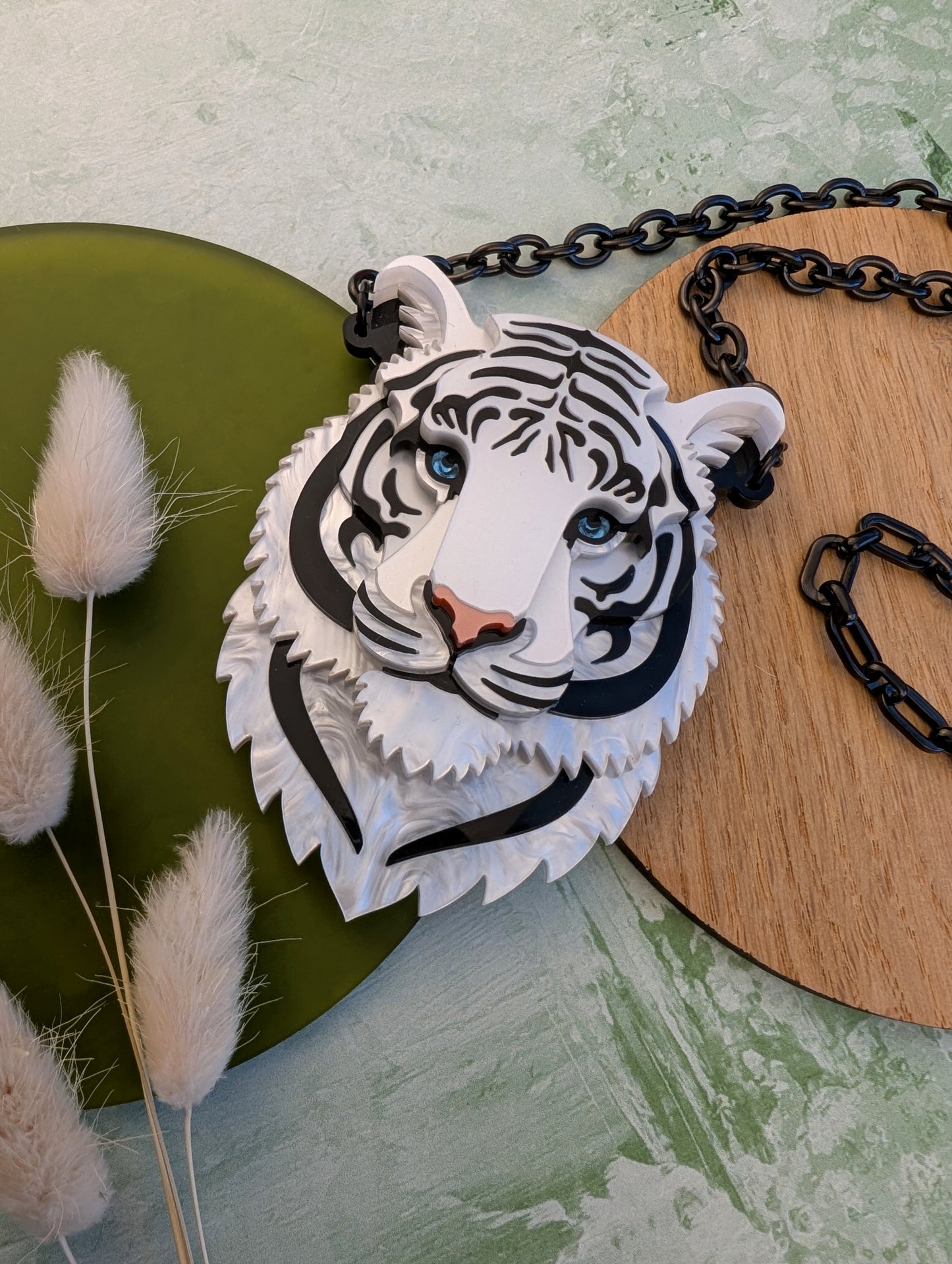 PRE ORDER Small Tiger Necklace 2026 (White)