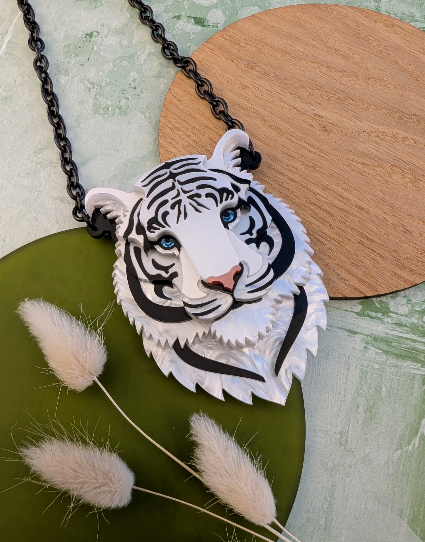 PRE ORDER Small Tiger Necklace 2026 (White)