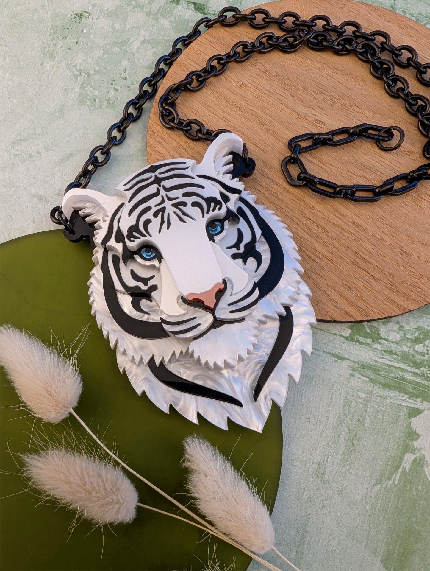 PRE ORDER Small Tiger Necklace 2026 (White)