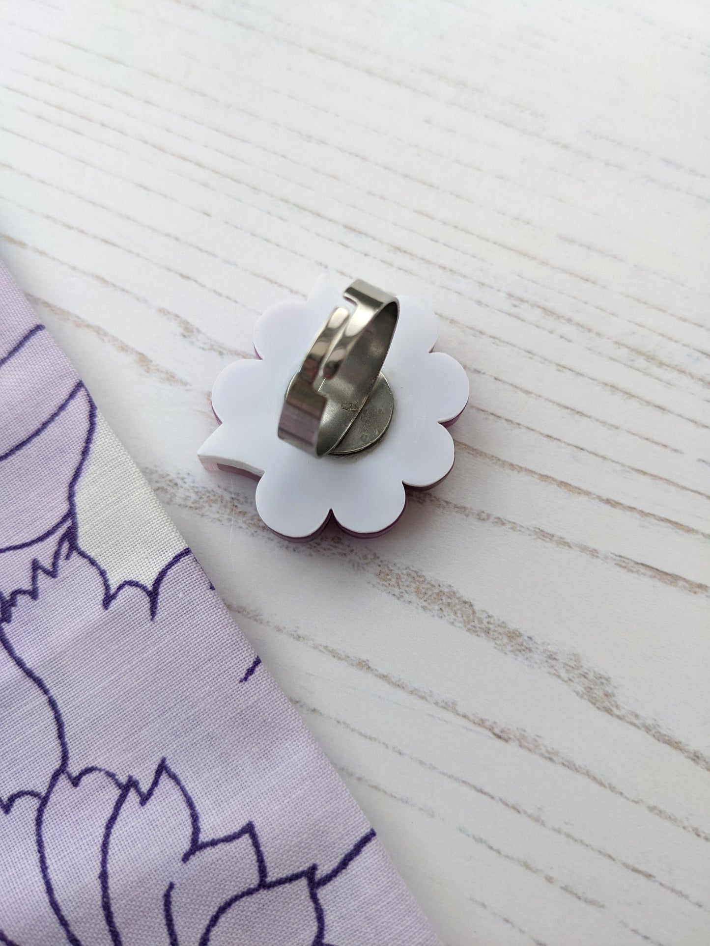 PRE ORDER Folk Floral Ring - Purple