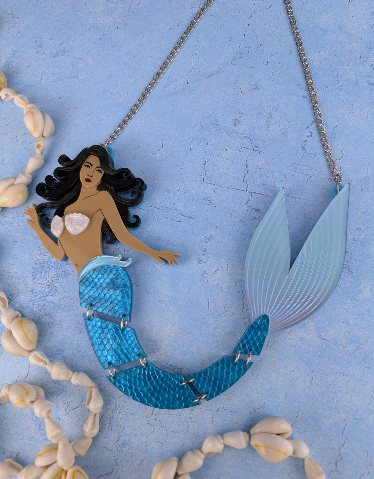 PRE ORDER Statement Articulated Mermaid Necklace (6 colours)