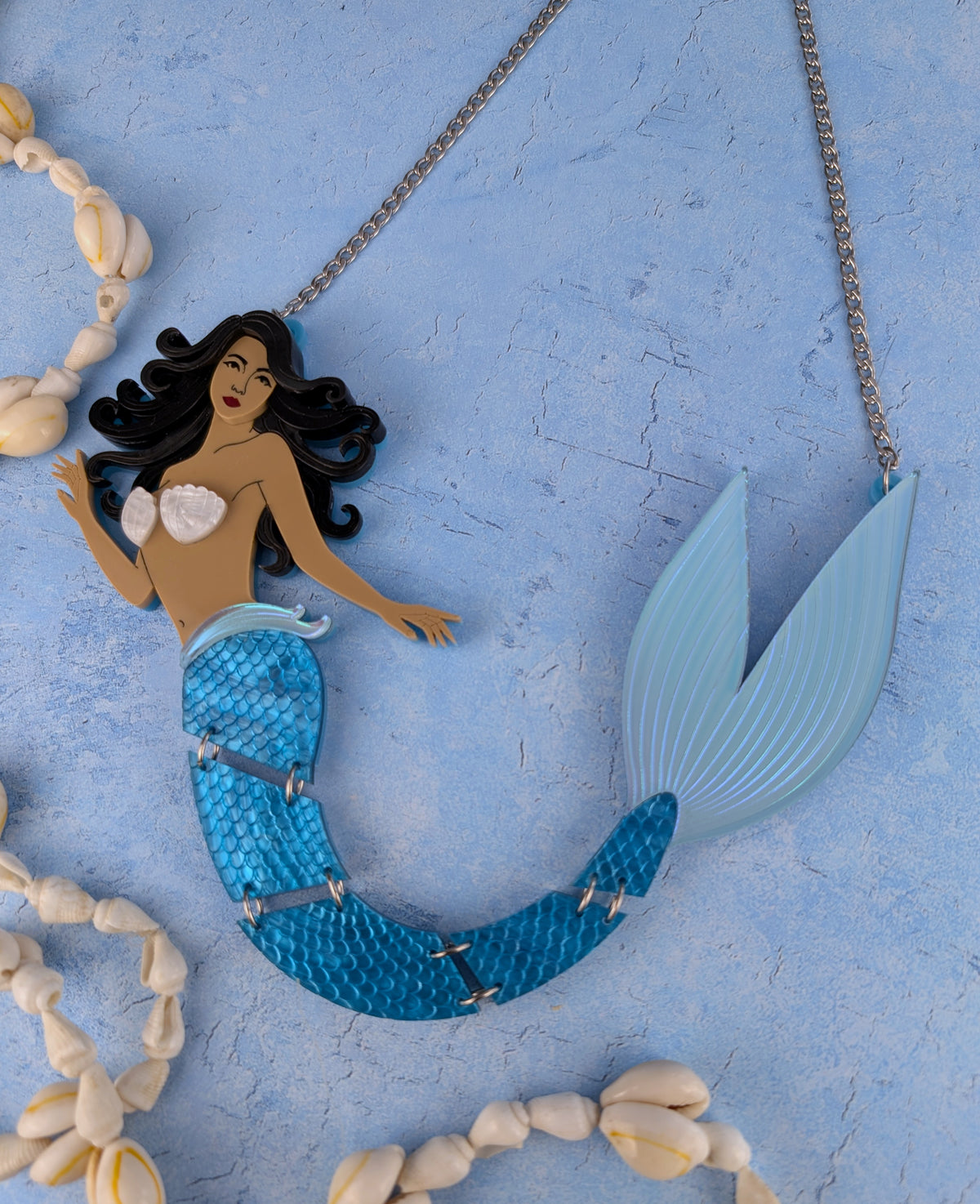 PRE ORDER Statement Articulated Mermaid Necklace (6 colours)