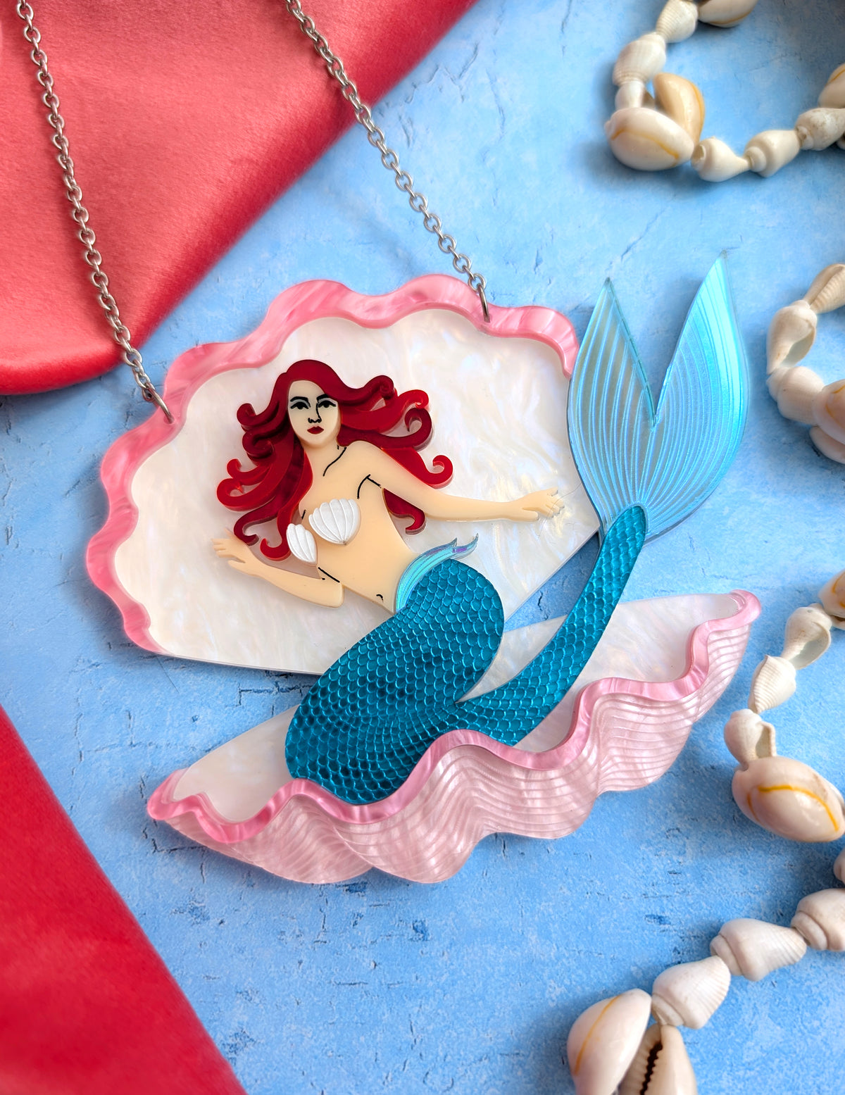 PRE ORDER Mermaid In Shell Necklace