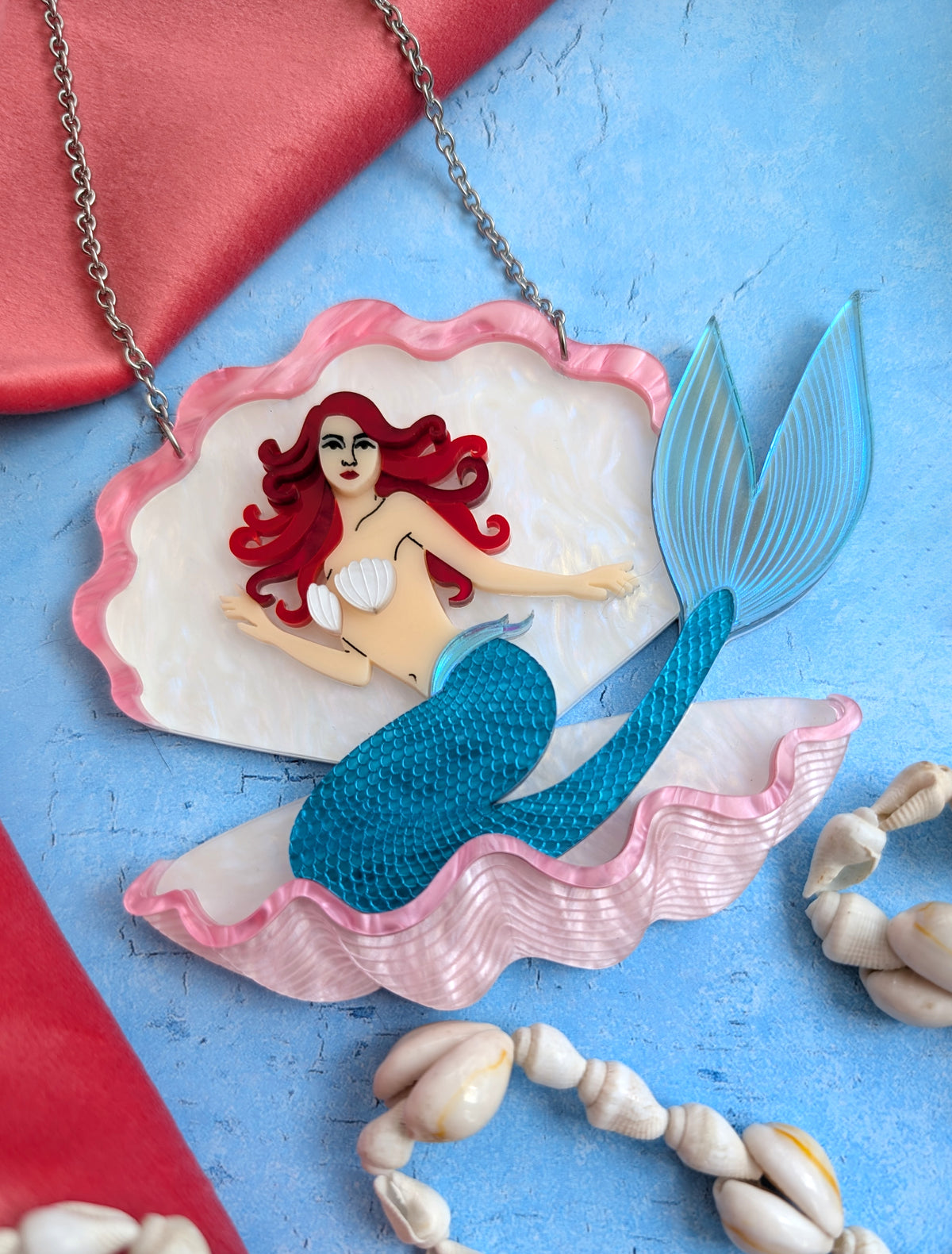 PRE ORDER Mermaid In Shell Necklace