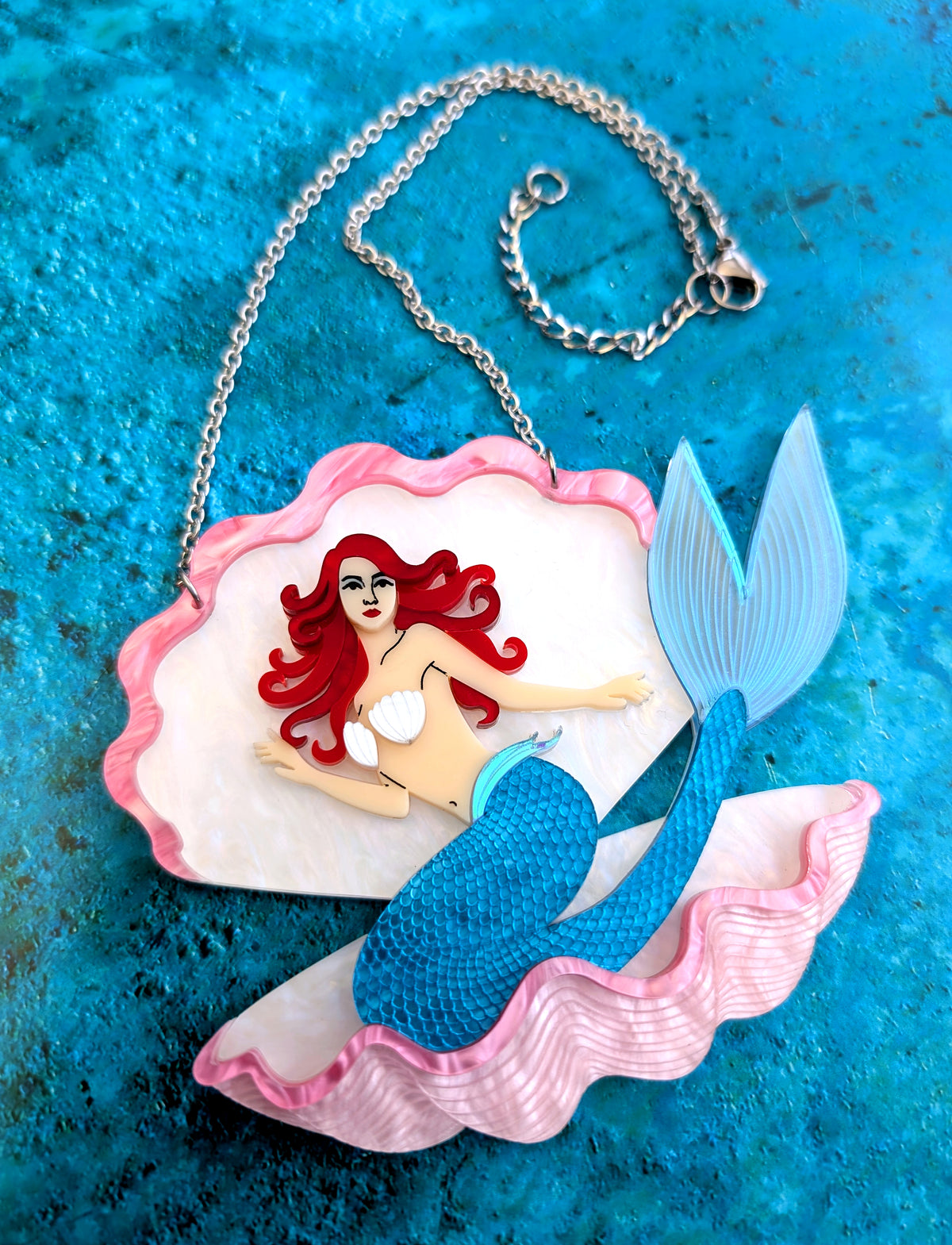 PRE ORDER Mermaid In Shell Necklace