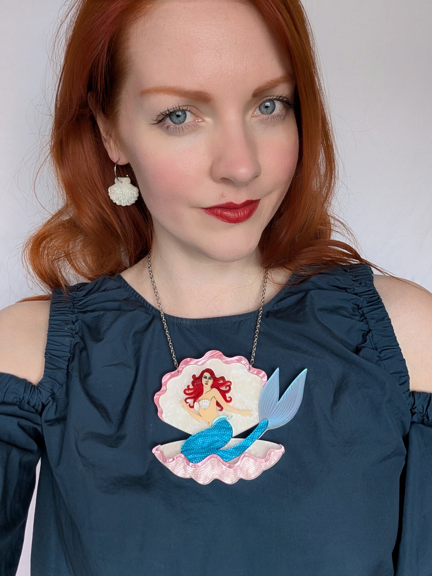 PRE ORDER Mermaid In Shell Necklace