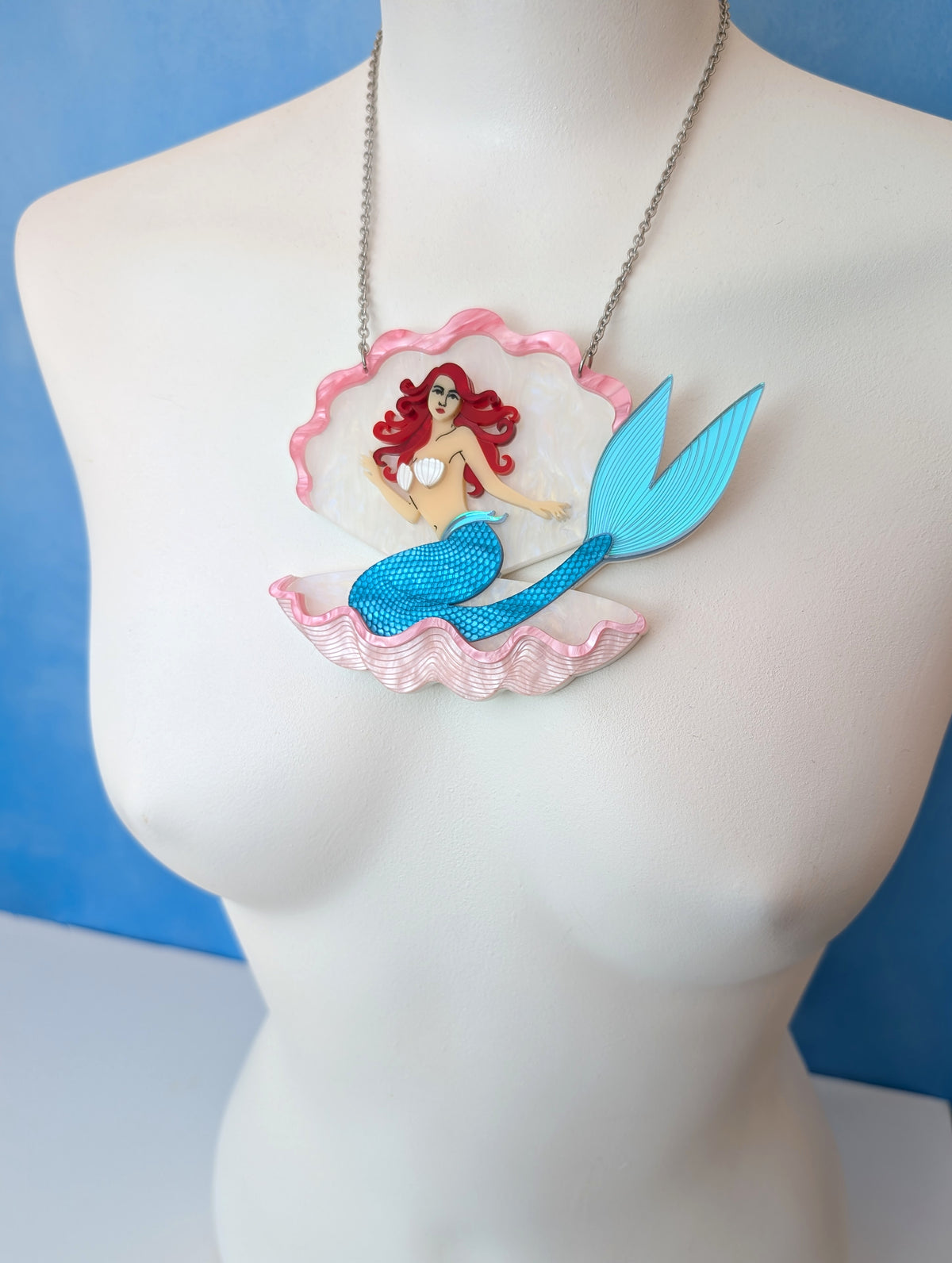 PRE ORDER Mermaid In Shell Necklace