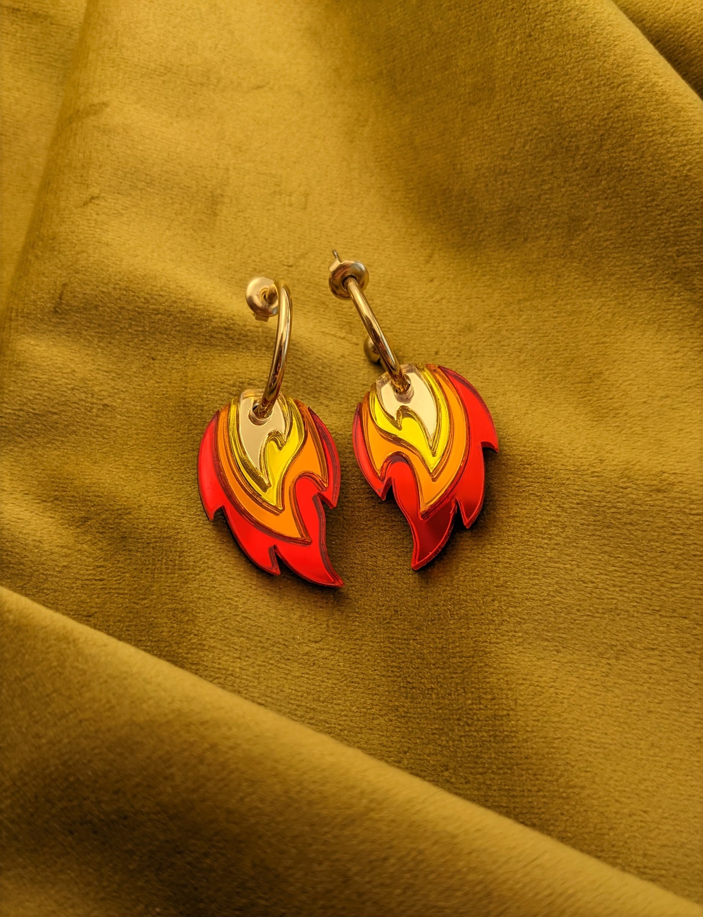 PRE ORDER Flame Hoop Earrings