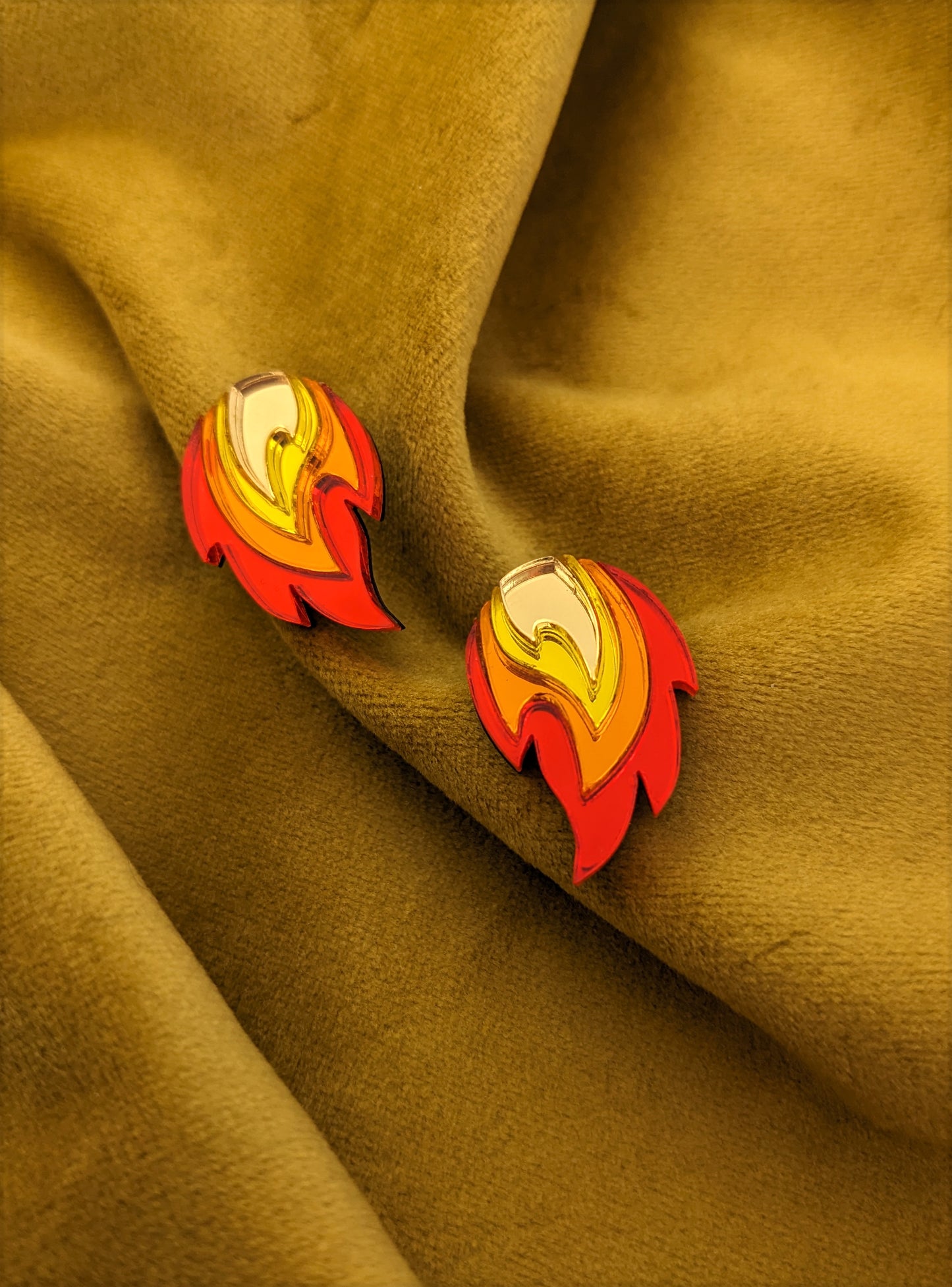 PRE ORDER Flame Studs (2 sizes and flame up or down)