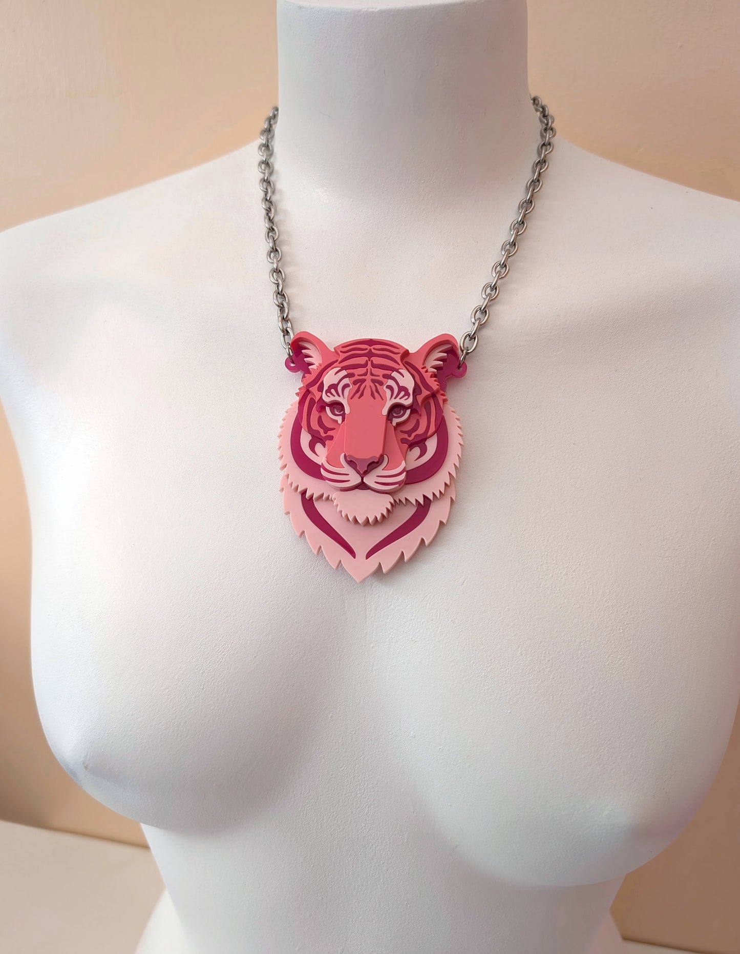PRE ORDER Small Tiger Necklace 2026 (Pink)