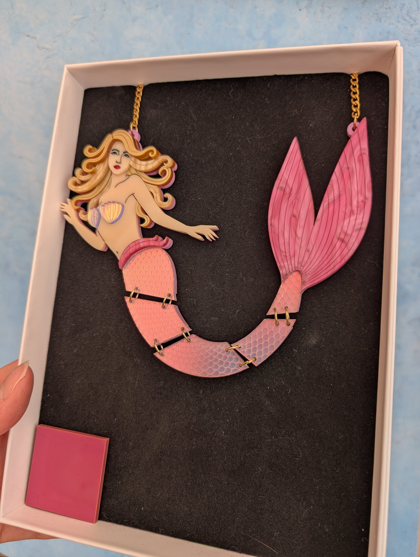 PRE ORDER Statement Articulated Mermaid Necklace (6 colours)