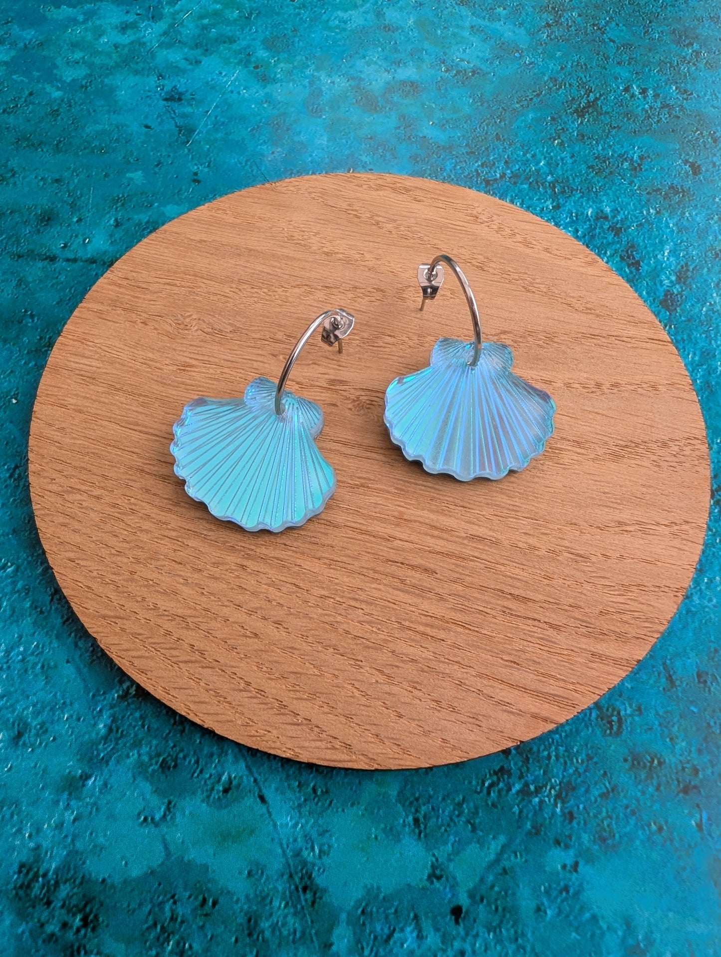 Shell Hoop Earrings (5 colours)
