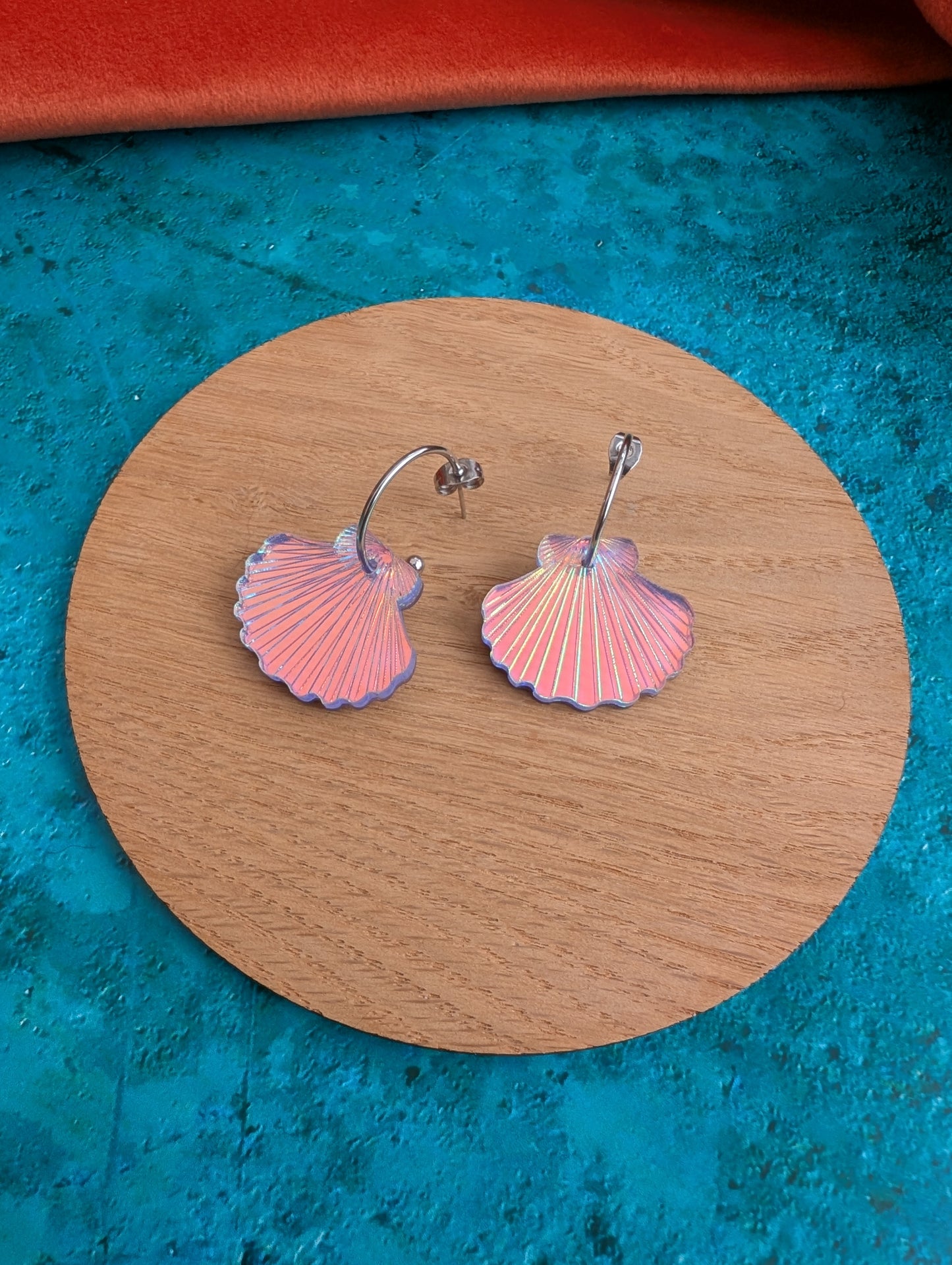 Shell Hoop Earrings (5 colours)
