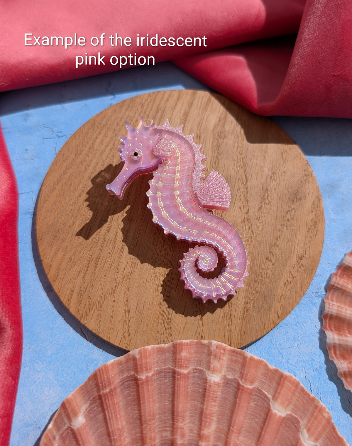 PRE ORDER Single Mini Seahorse Brooch (Same size as statement earrings) 3 Colours