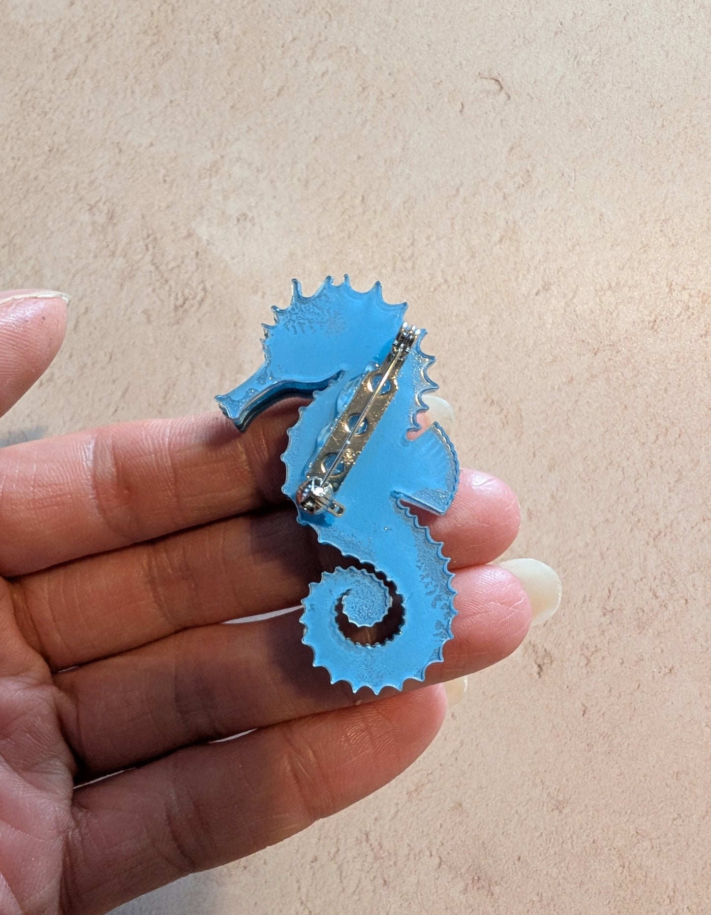 PRE ORDER Single Mini Seahorse Brooch (Same size as statement earrings) 3 Colours