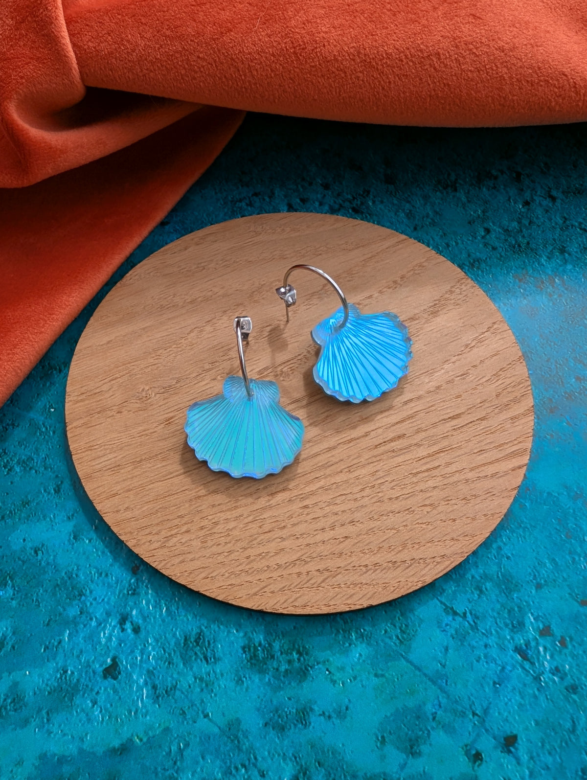 Shell Hoop Earrings (5 colours)