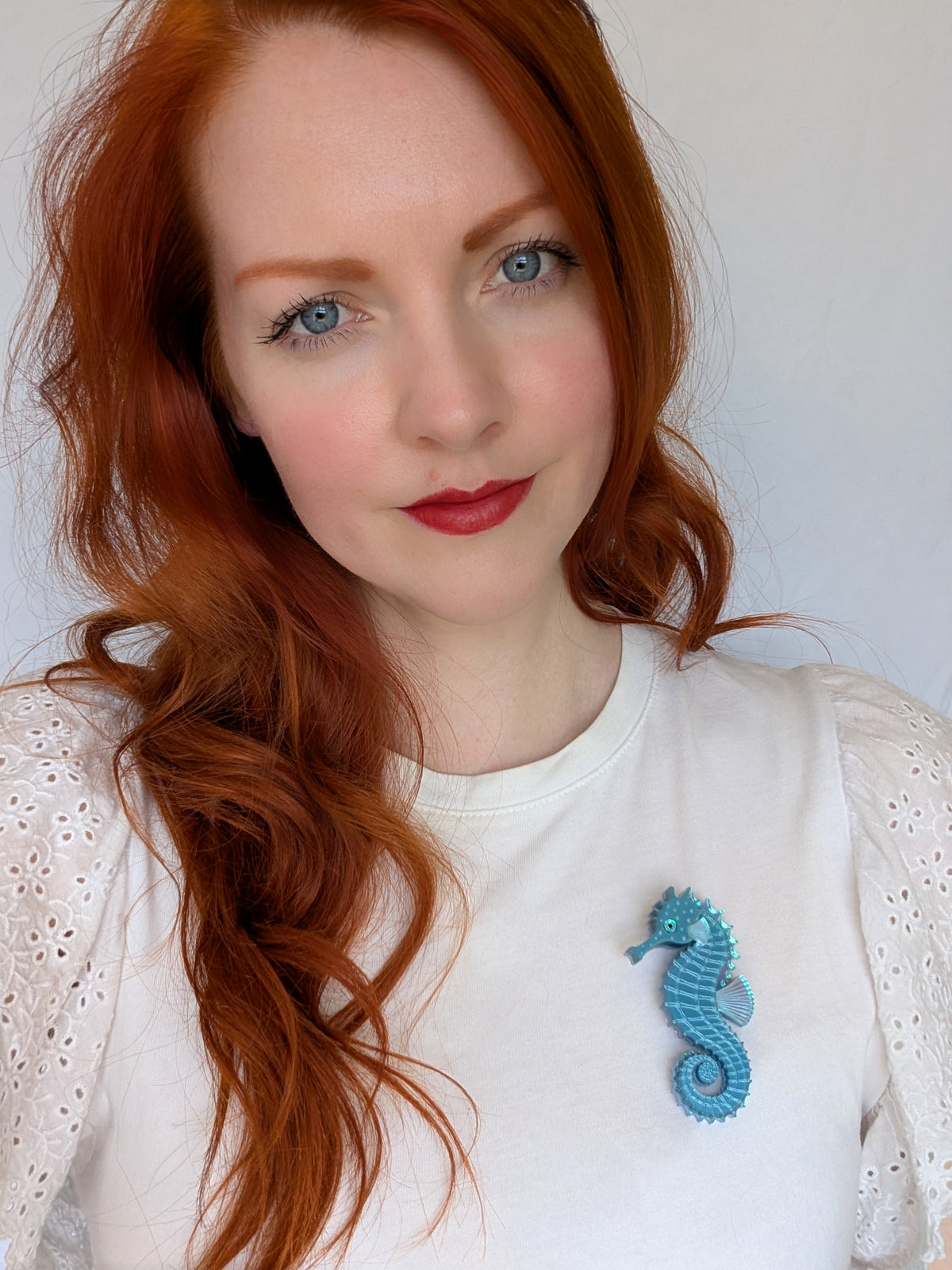 PRE ORDER Single Seahorse Brooch (YELLOW, PINK or BLUE)