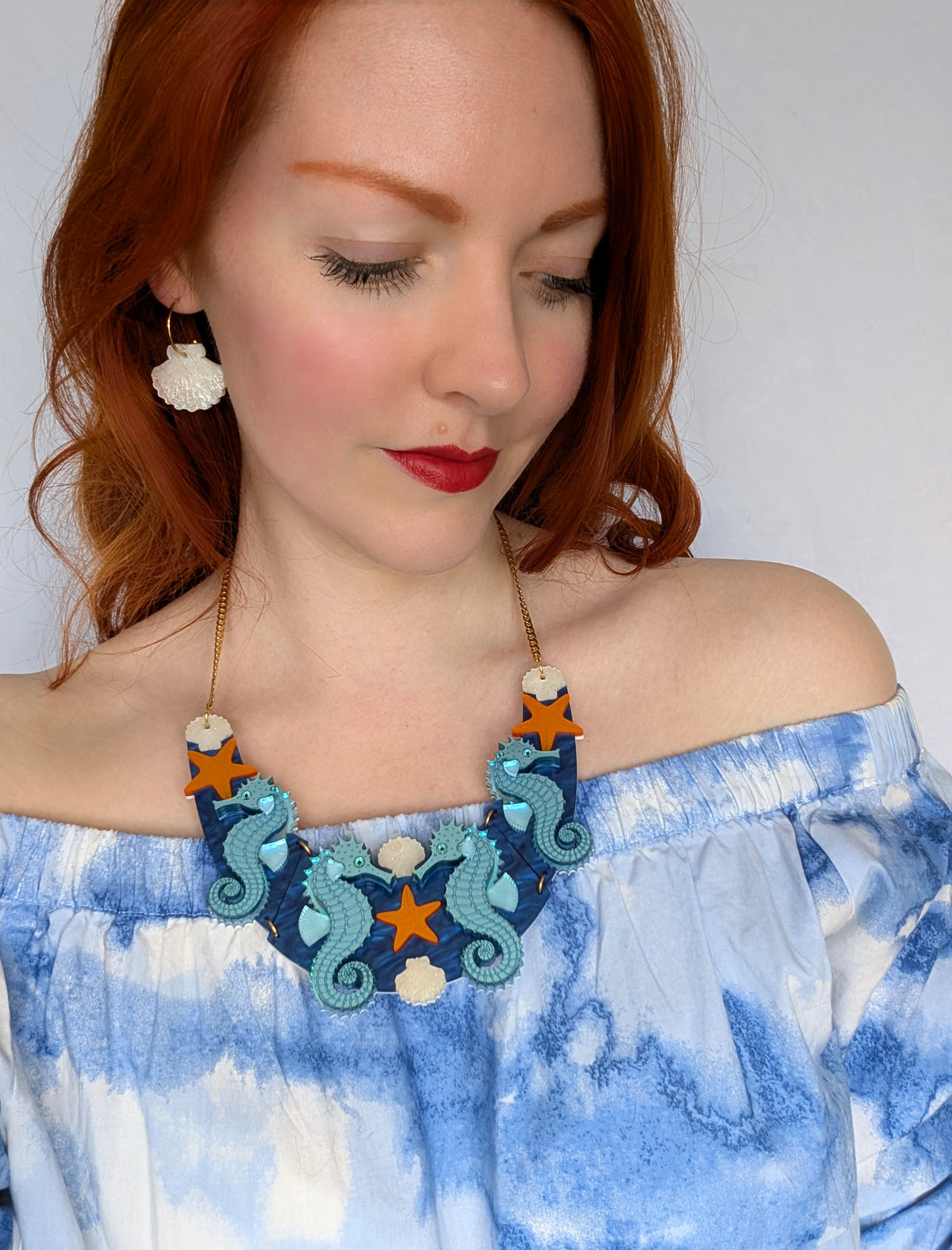 Shell Hoop Earrings (5 colours)