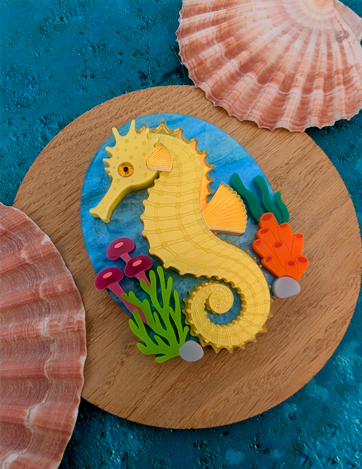 PRE ORDER Seahorse Small Necklace YELLOW