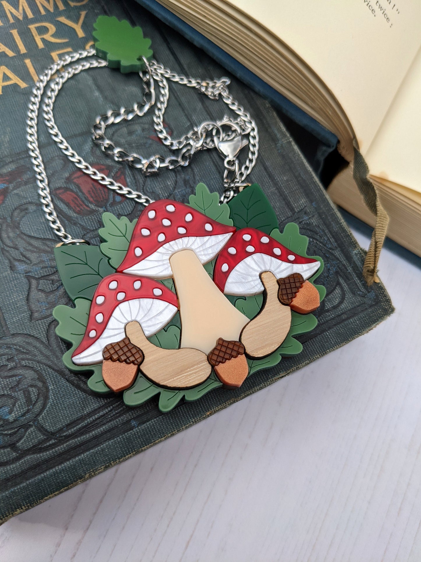 PRE ORDER Toadstool Necklace - Woodland