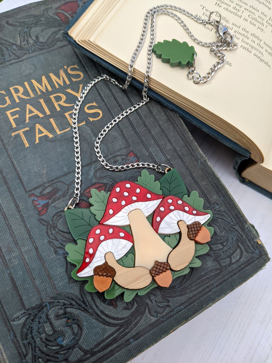 PRE ORDER Toadstool Necklace - Woodland