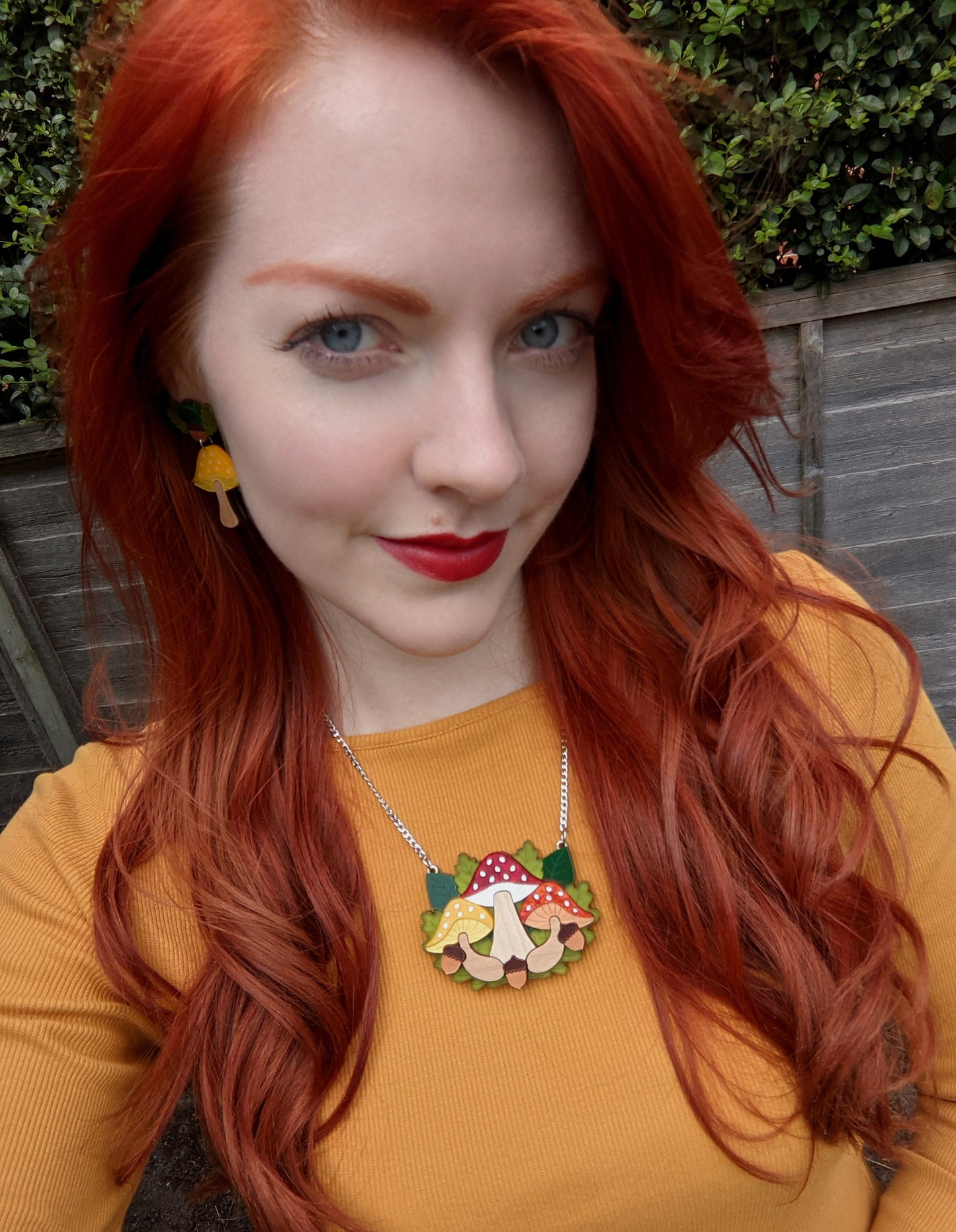 PRE ORDER Toadstool Earrings - Autumn