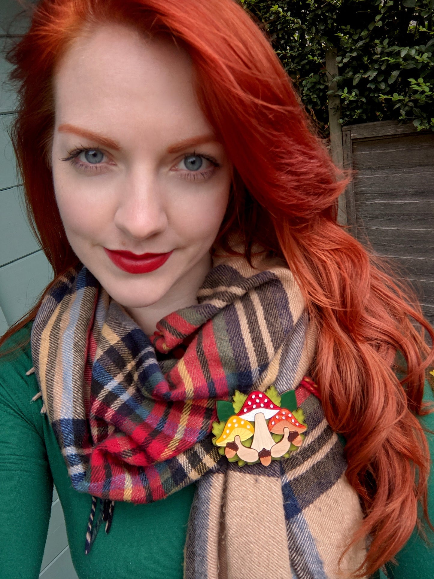 PRE ORDER Toadstool Brooch - Autumn