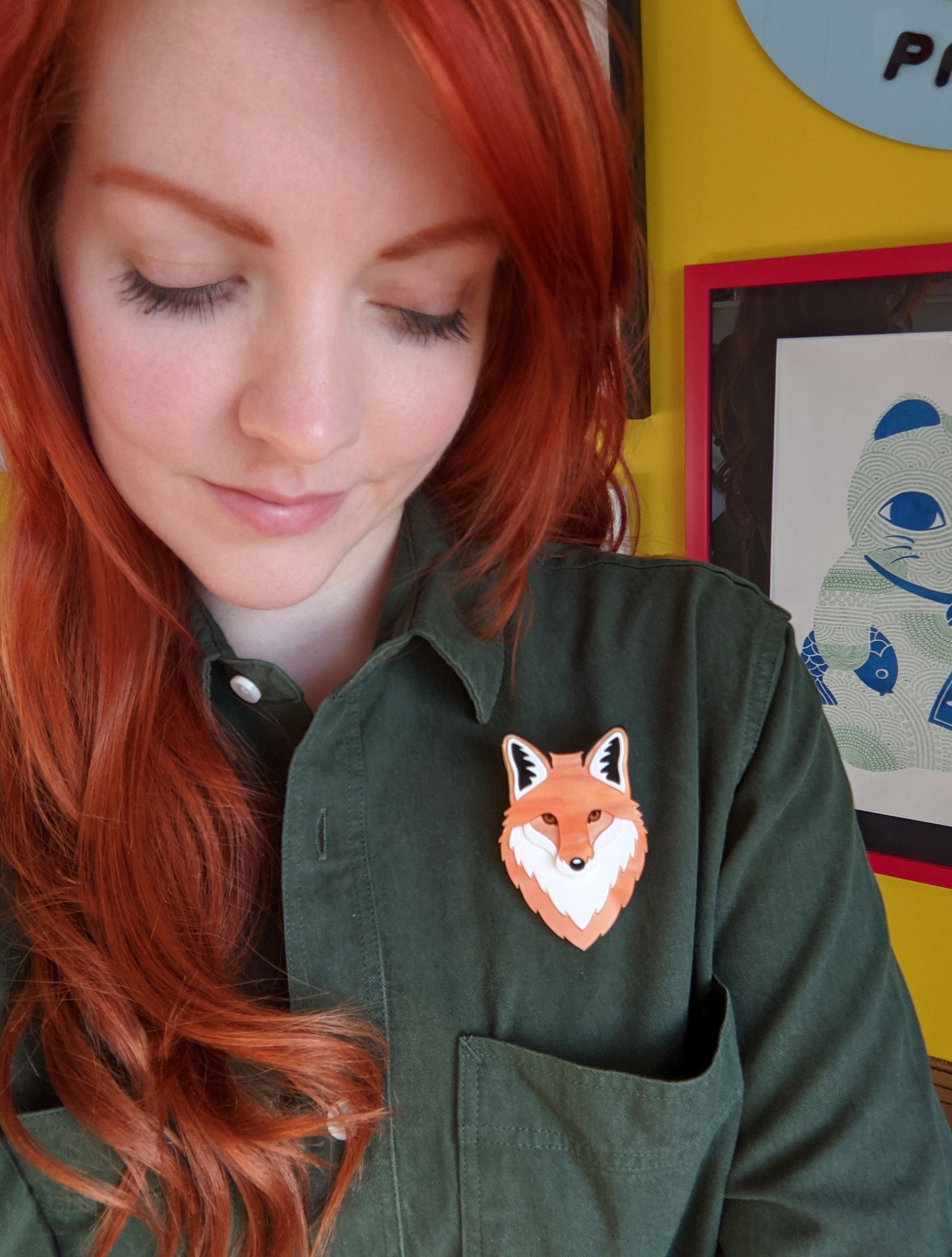 PRE ORDER Fox Brooch - 'Summer'