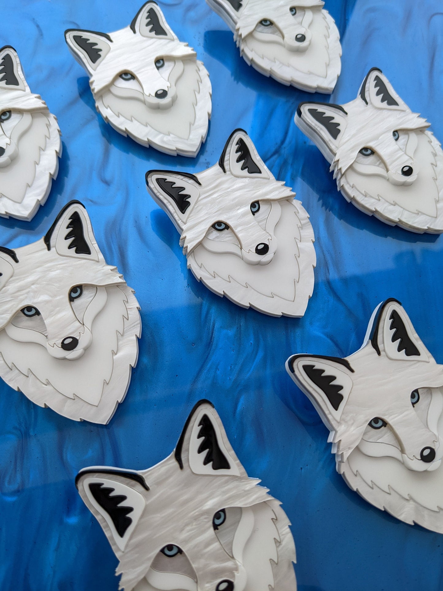 PRE ORDER Fox Brooch - 'Winter'